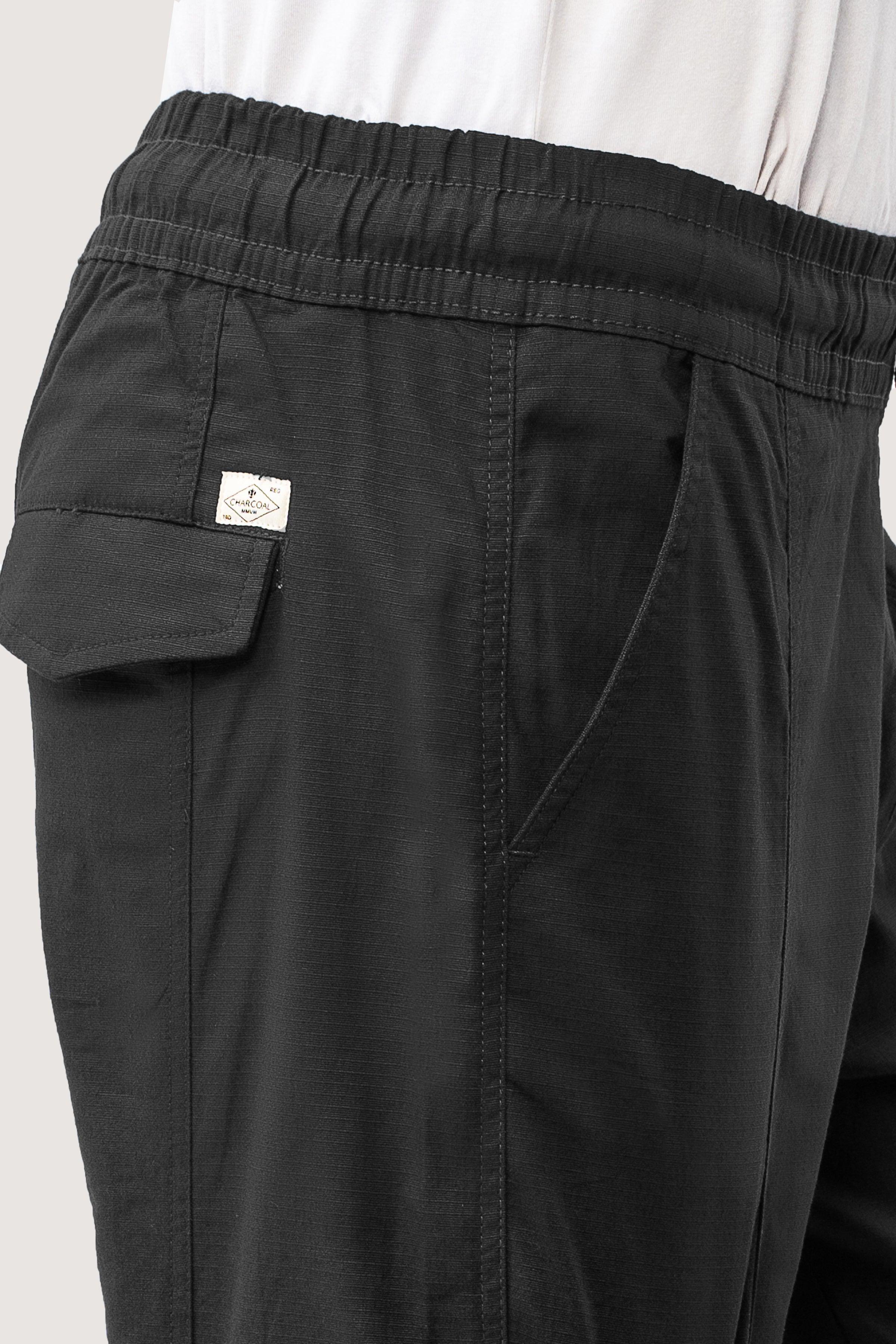 CASUAL RIPSTOP TROUSER BLACK at Charcoal Clothing