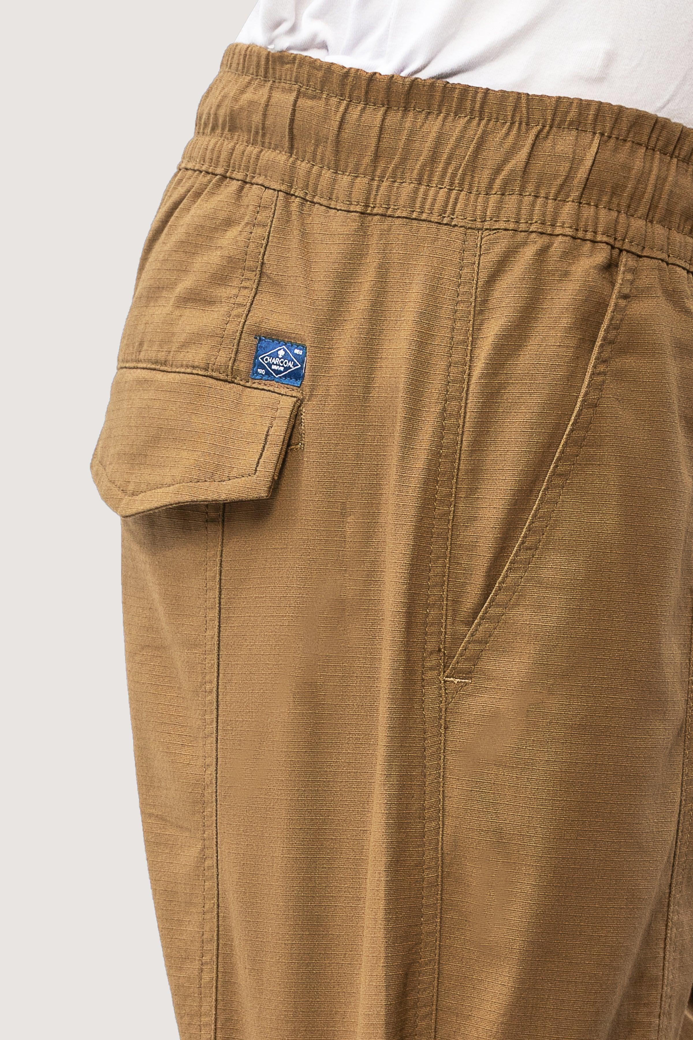 CASUAL RIPSTOP TROUSER DARK KHAKI at Charcoal Clothing