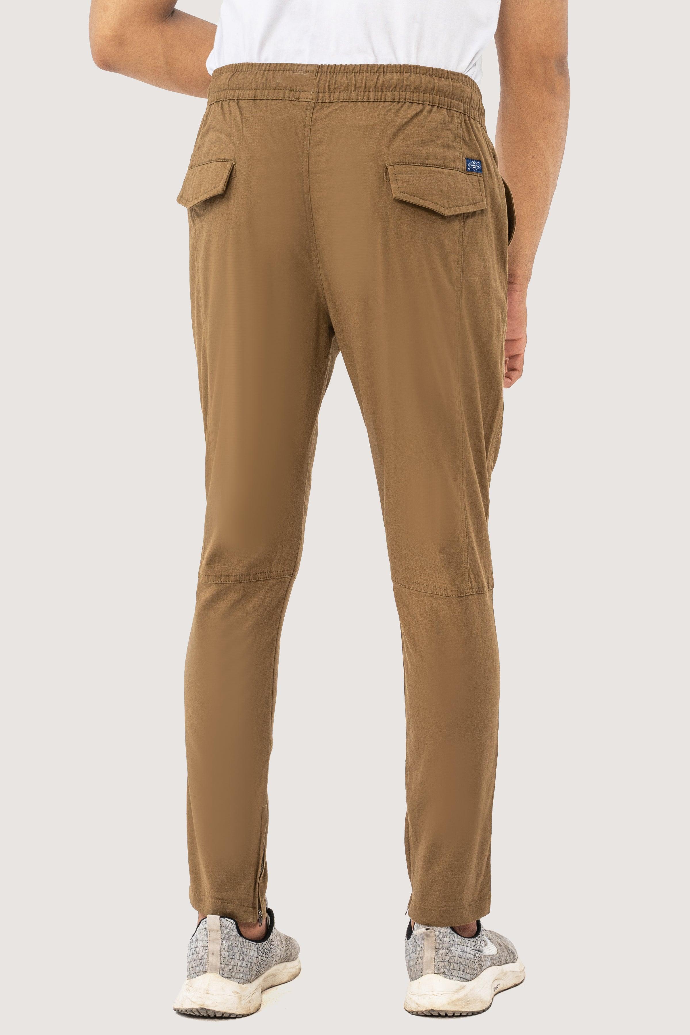 CASUAL RIPSTOP TROUSER DARK KHAKI at Charcoal Clothing