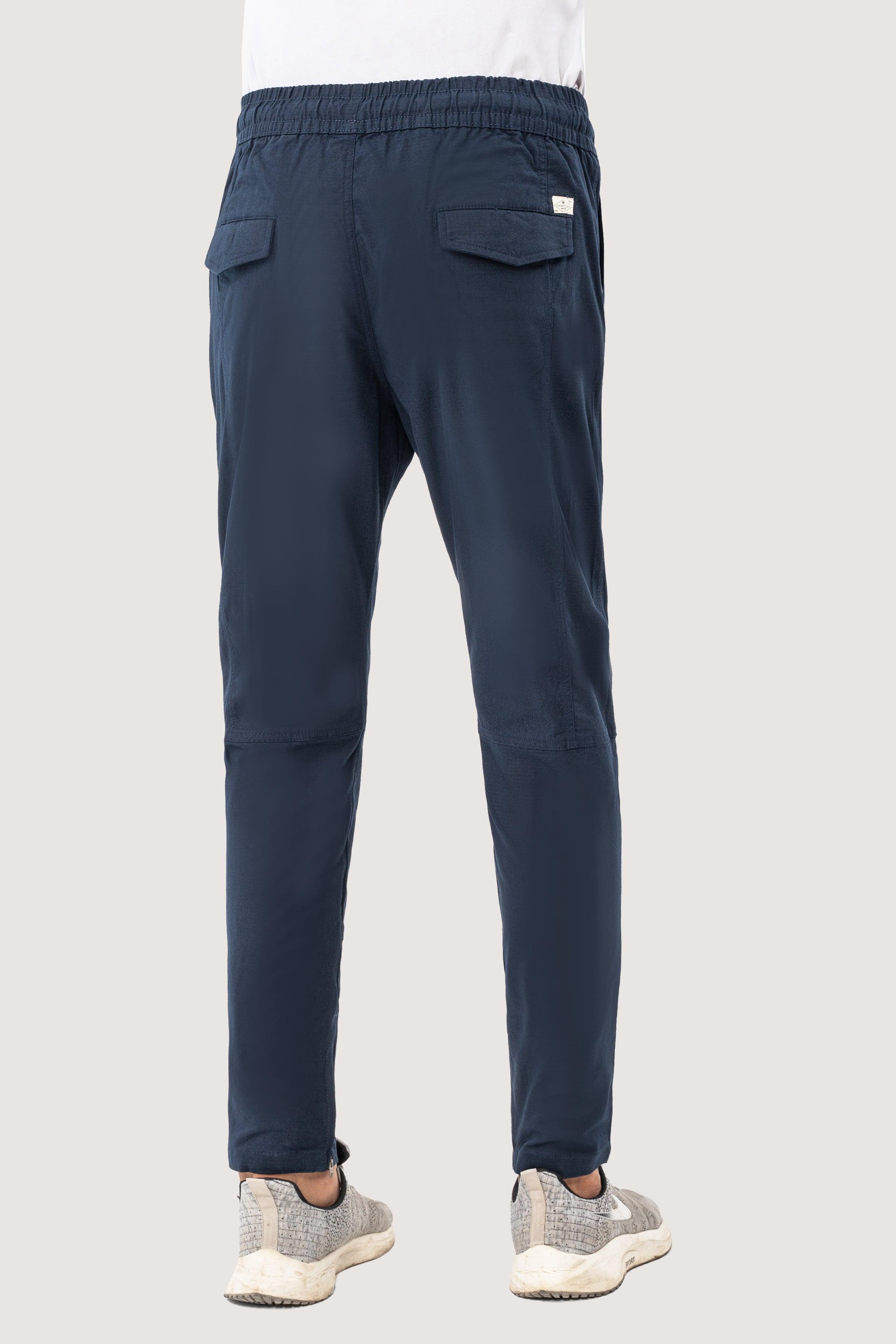 CASUAL RIPSTOP TROUSER NAVY at Charcoal Clothing