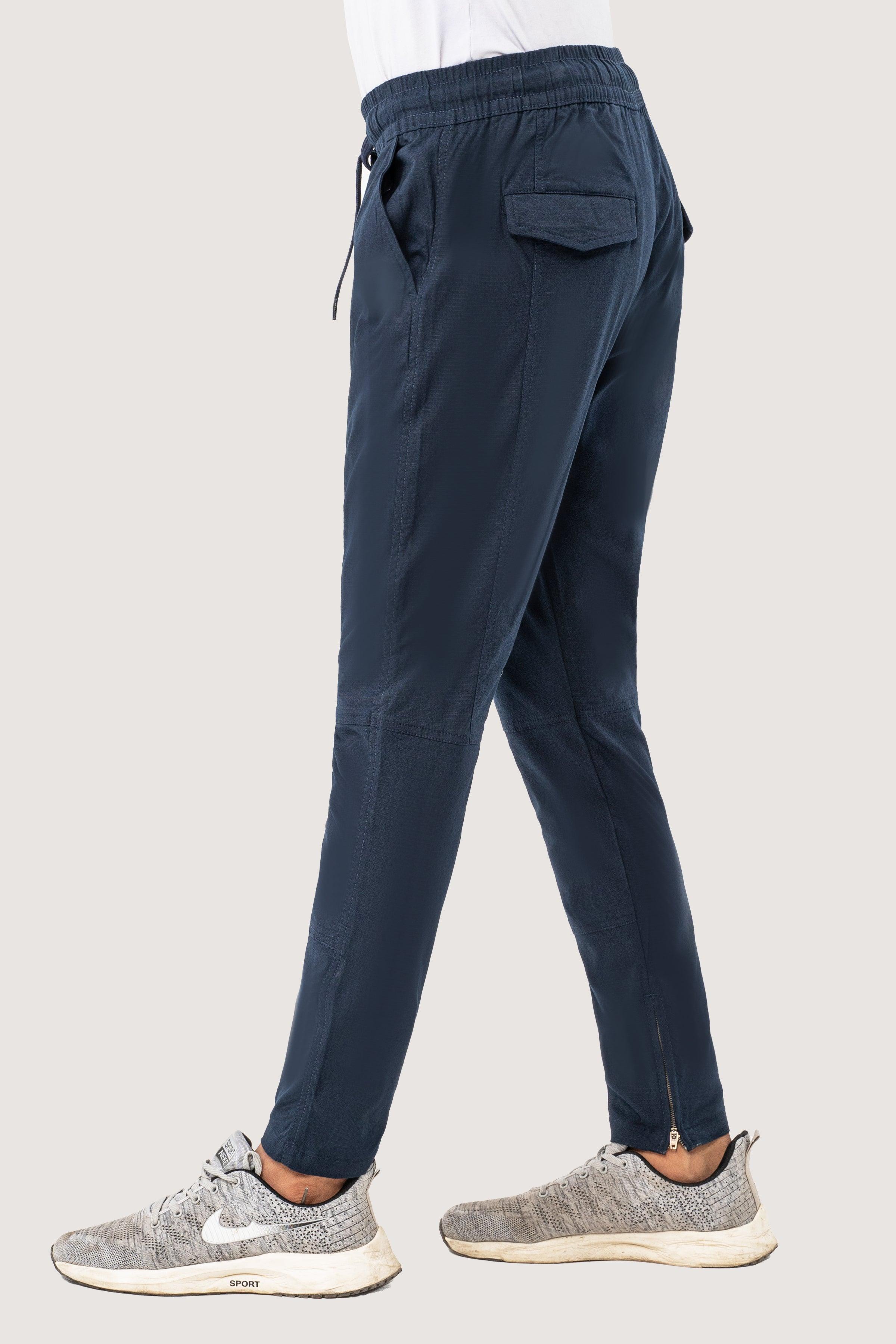CASUAL RIPSTOP TROUSER NAVY at Charcoal Clothing