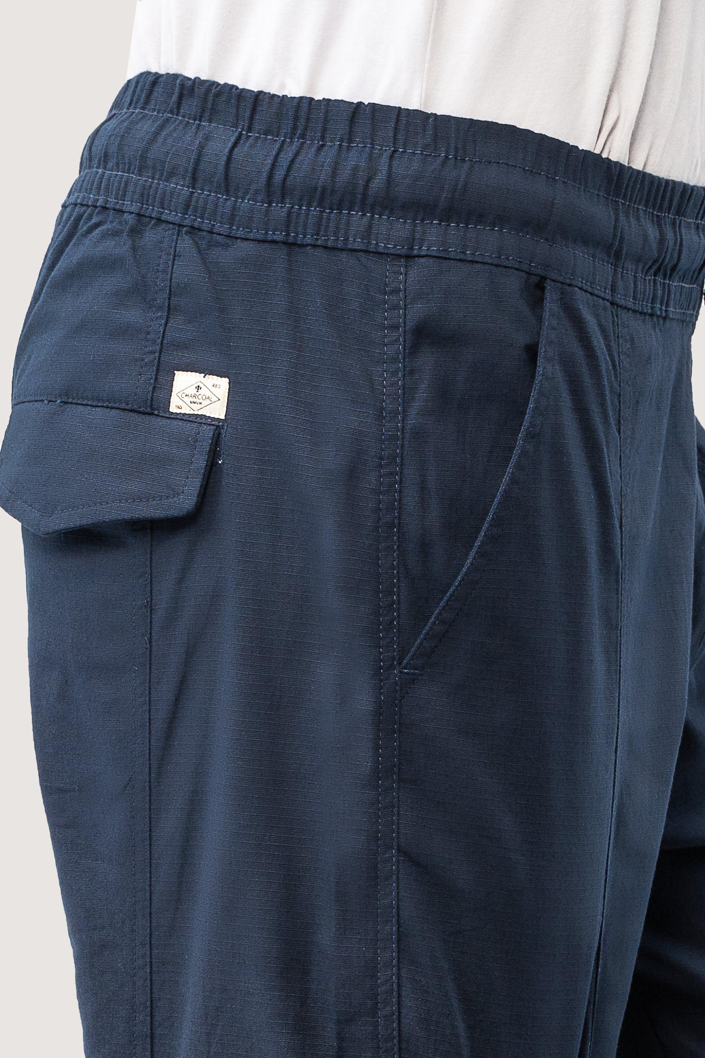 CASUAL RIPSTOP TROUSER NAVY at Charcoal Clothing