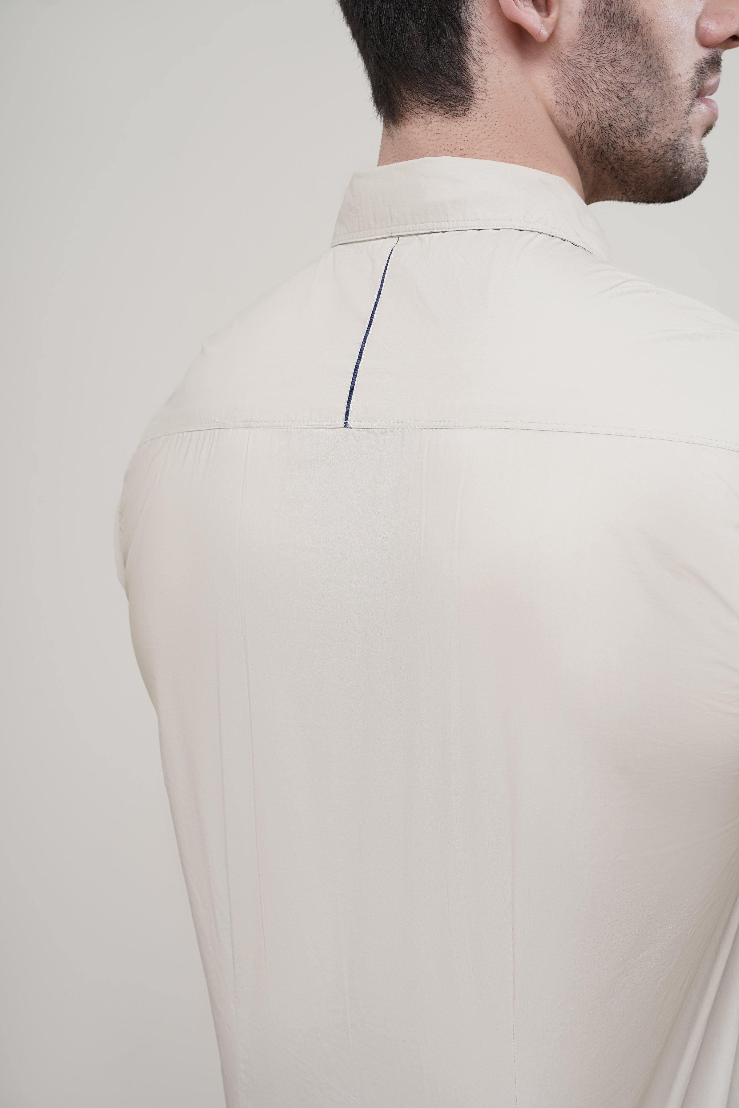 CASUAL SHIRT BEIGE at Charcoal Clothing