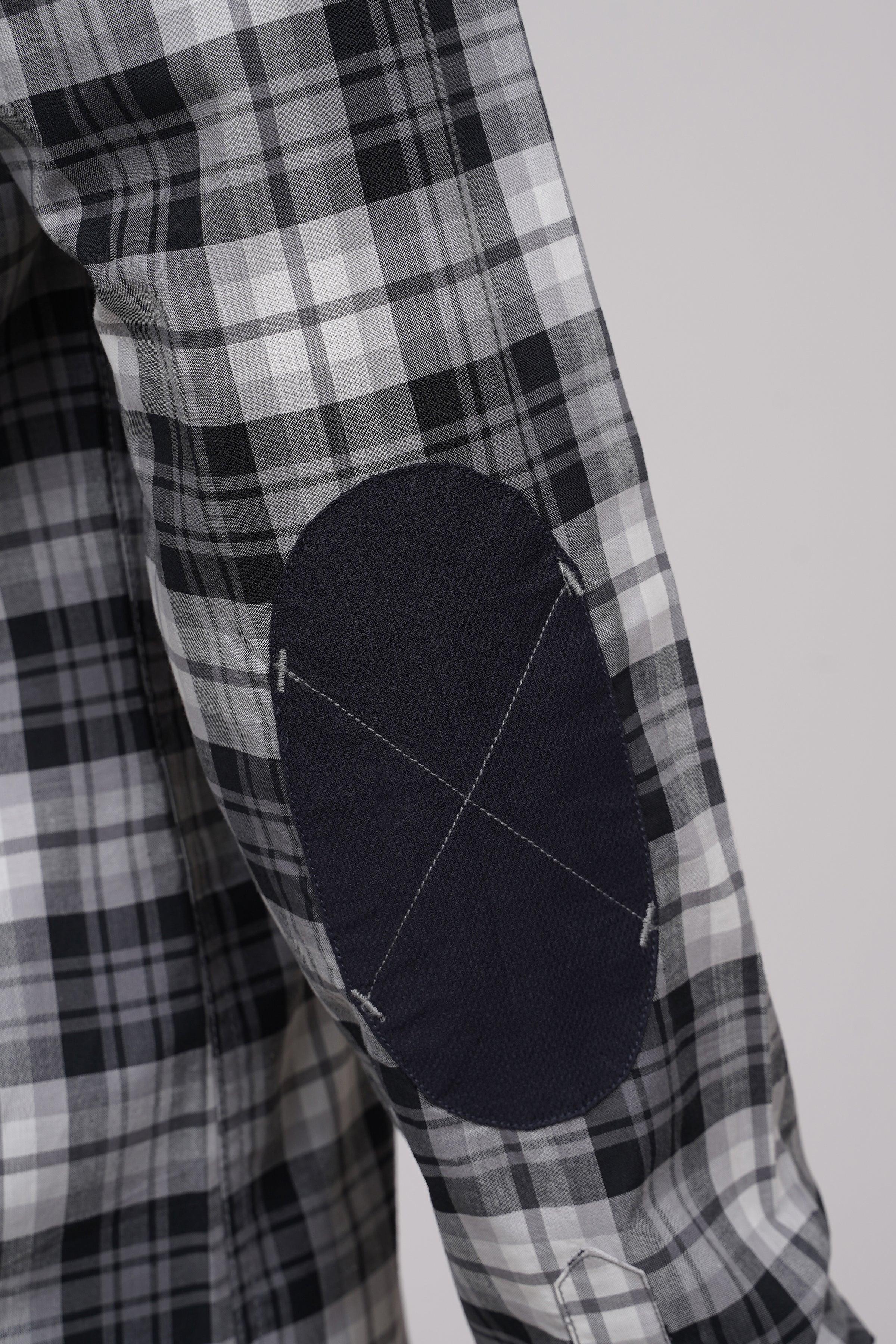 CASUAL SHIRT BLACK GREY at Charcoal Clothing