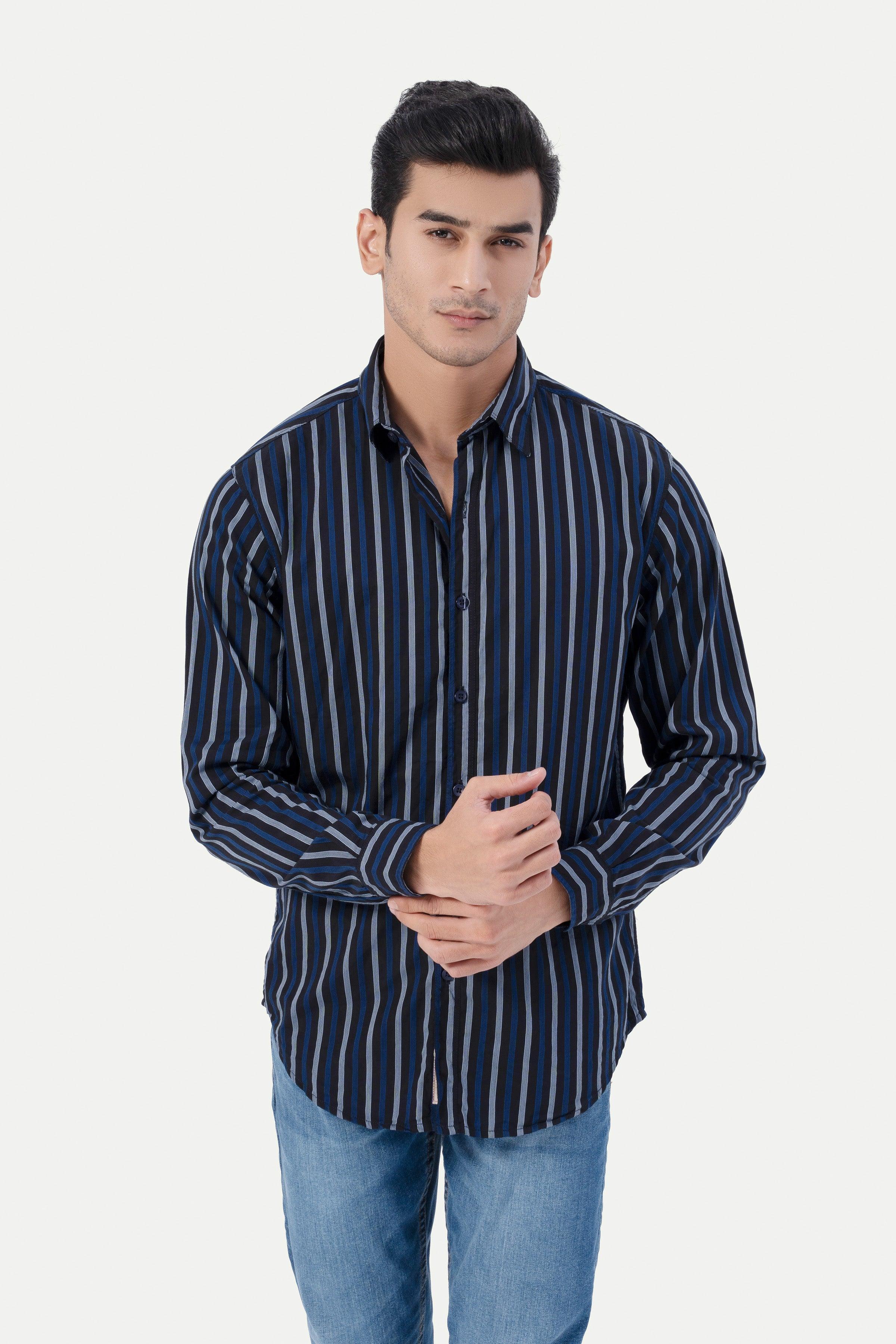 CASUAL SHIRT BLACK at Charcoal Clothing