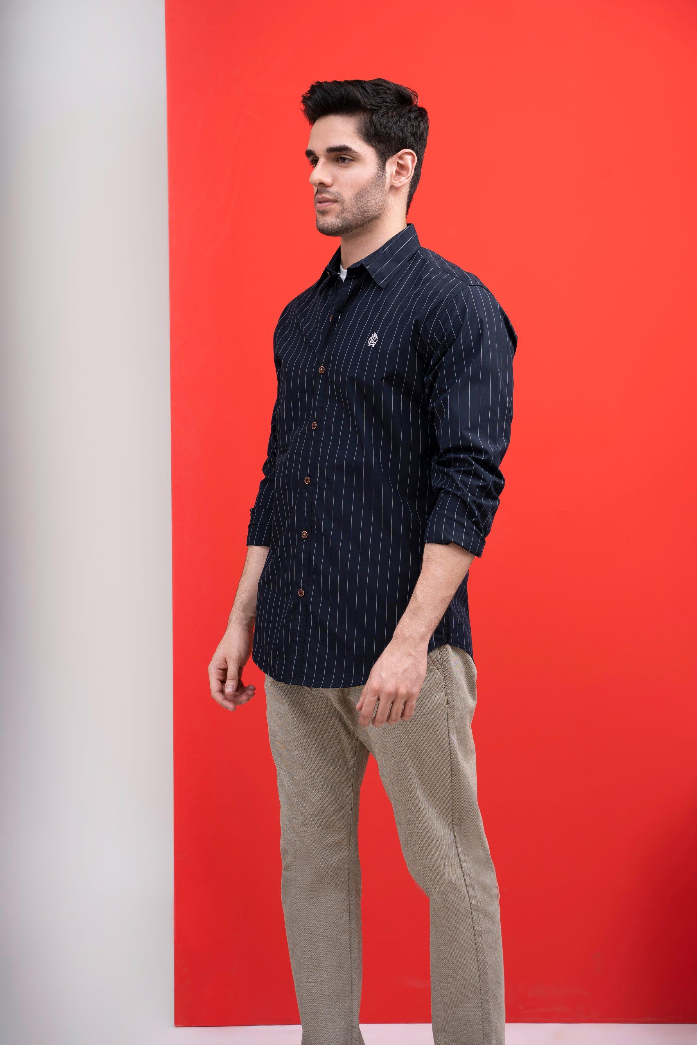 CASUAL SHIRT BLACK at Charcoal Clothing