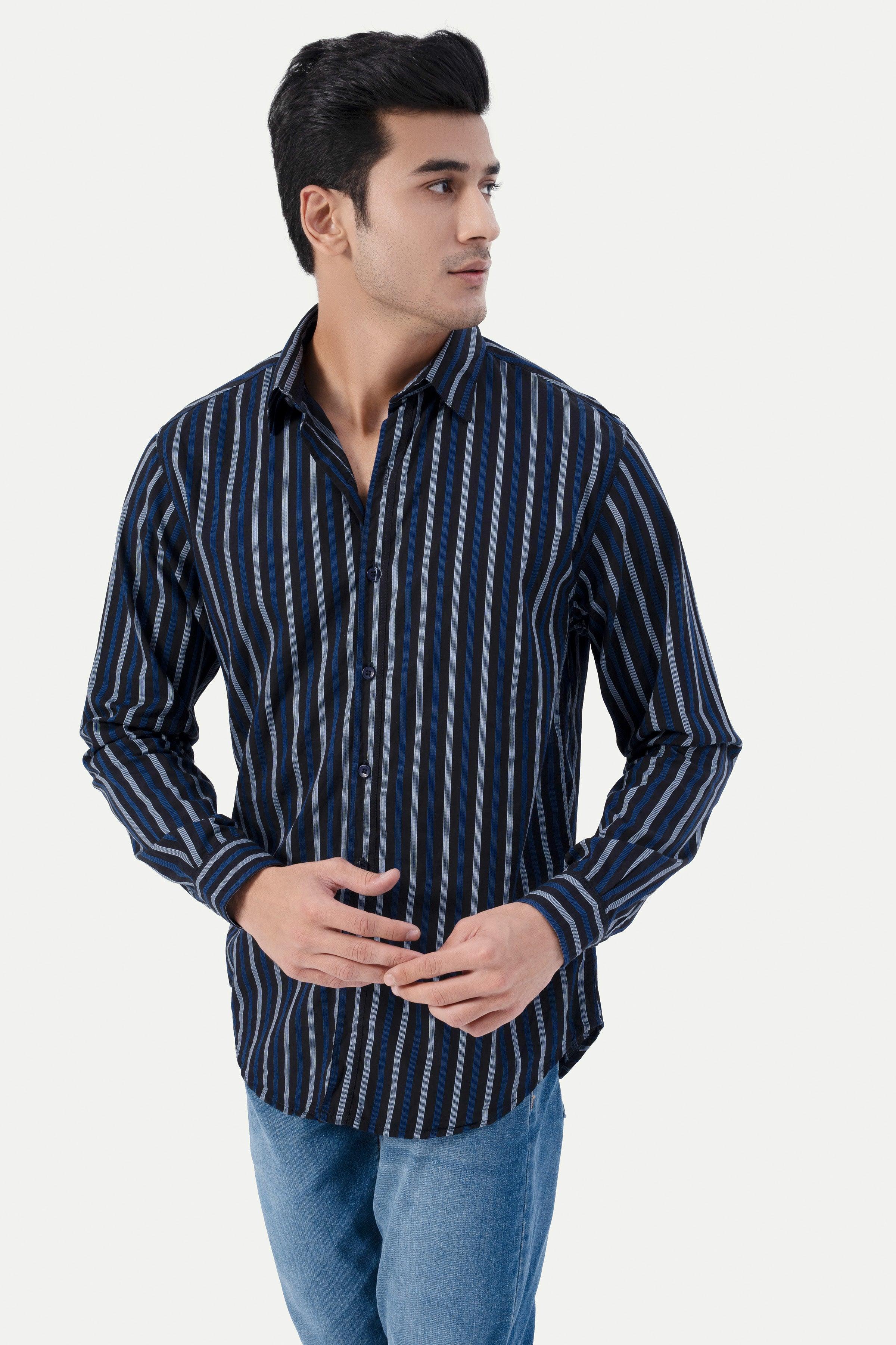 CASUAL SHIRT BLACK at Charcoal Clothing