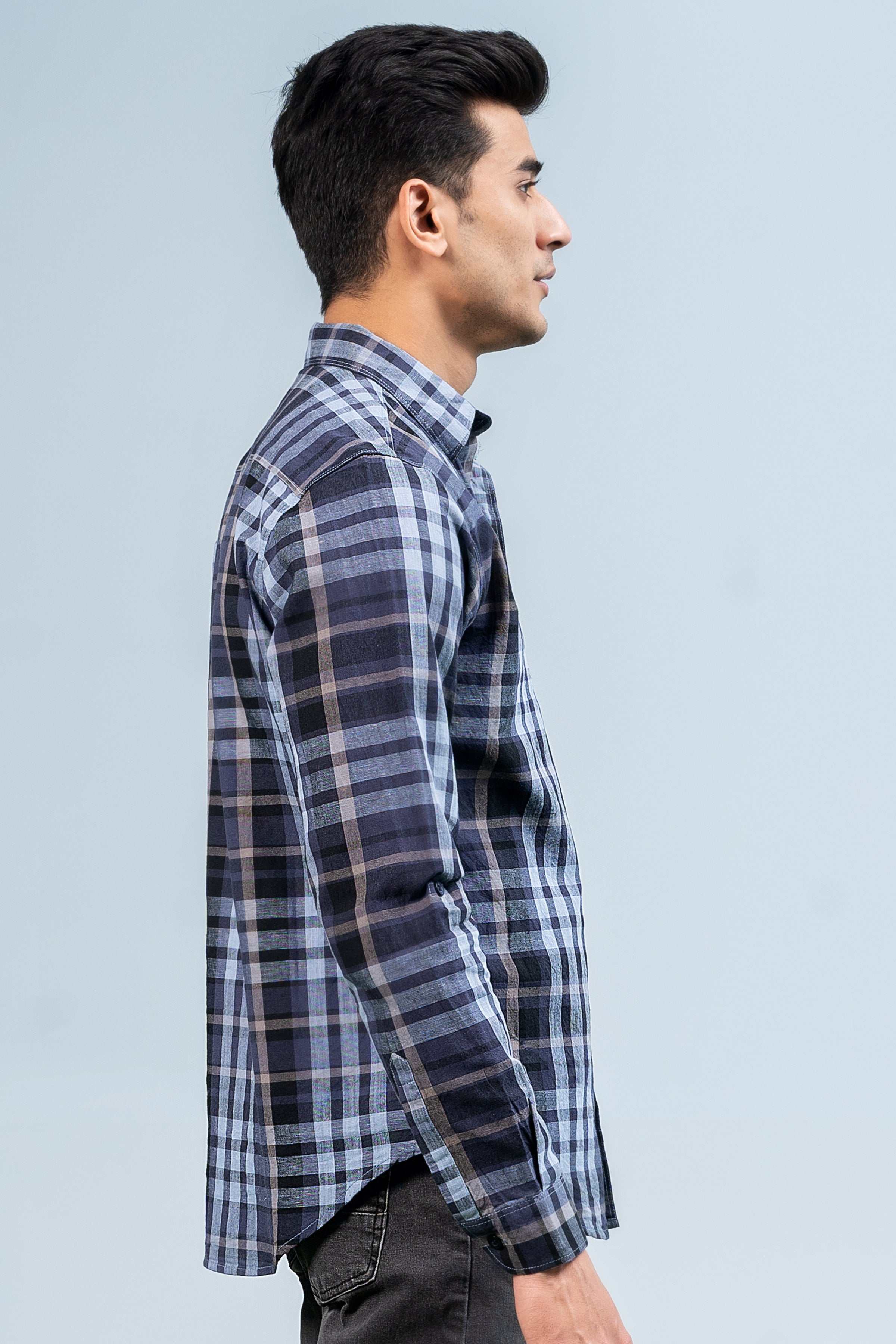 CASUAL SHIRT BLUE at Charcoal Clothing