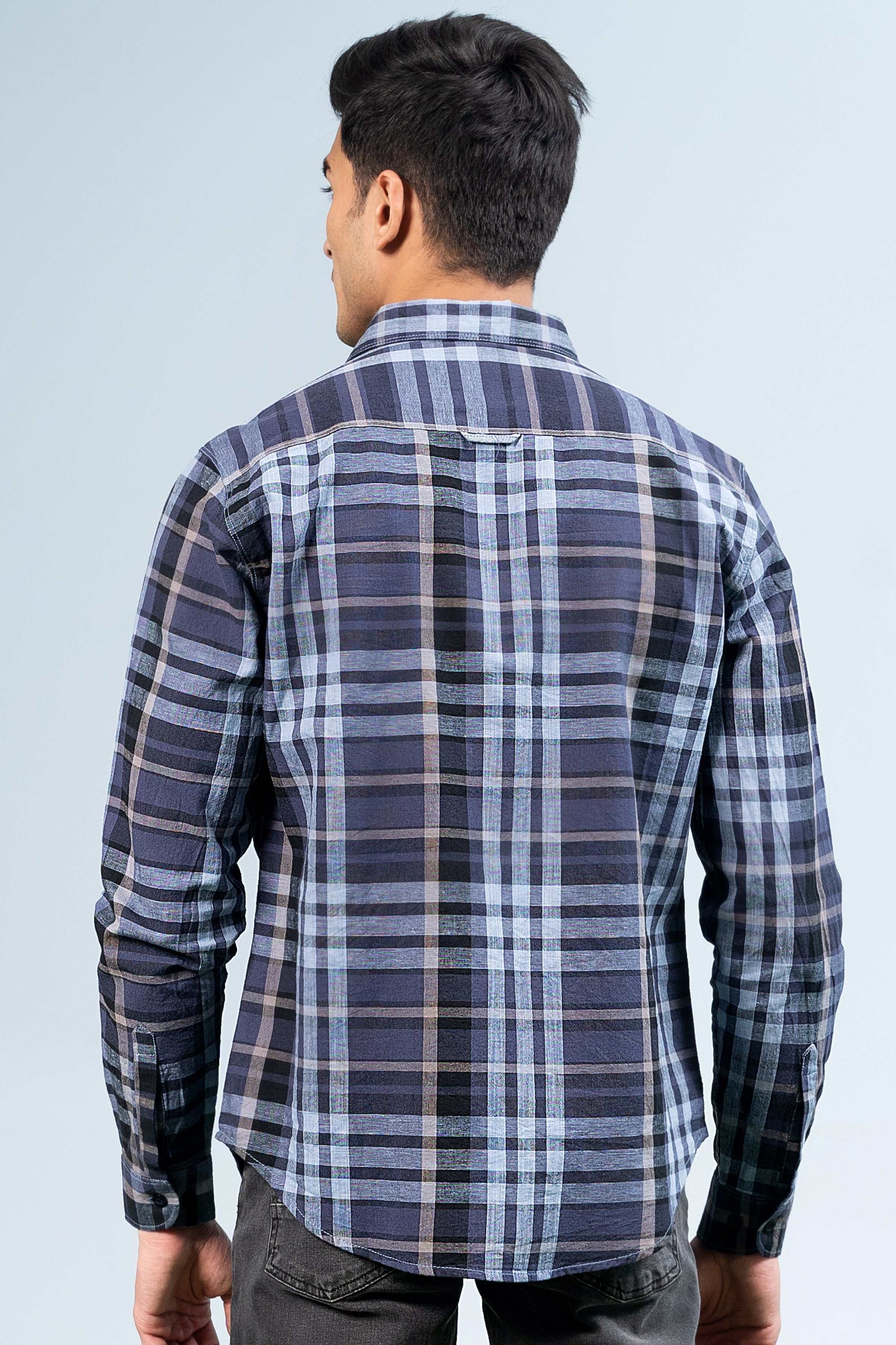 CASUAL SHIRT BLUE at Charcoal Clothing