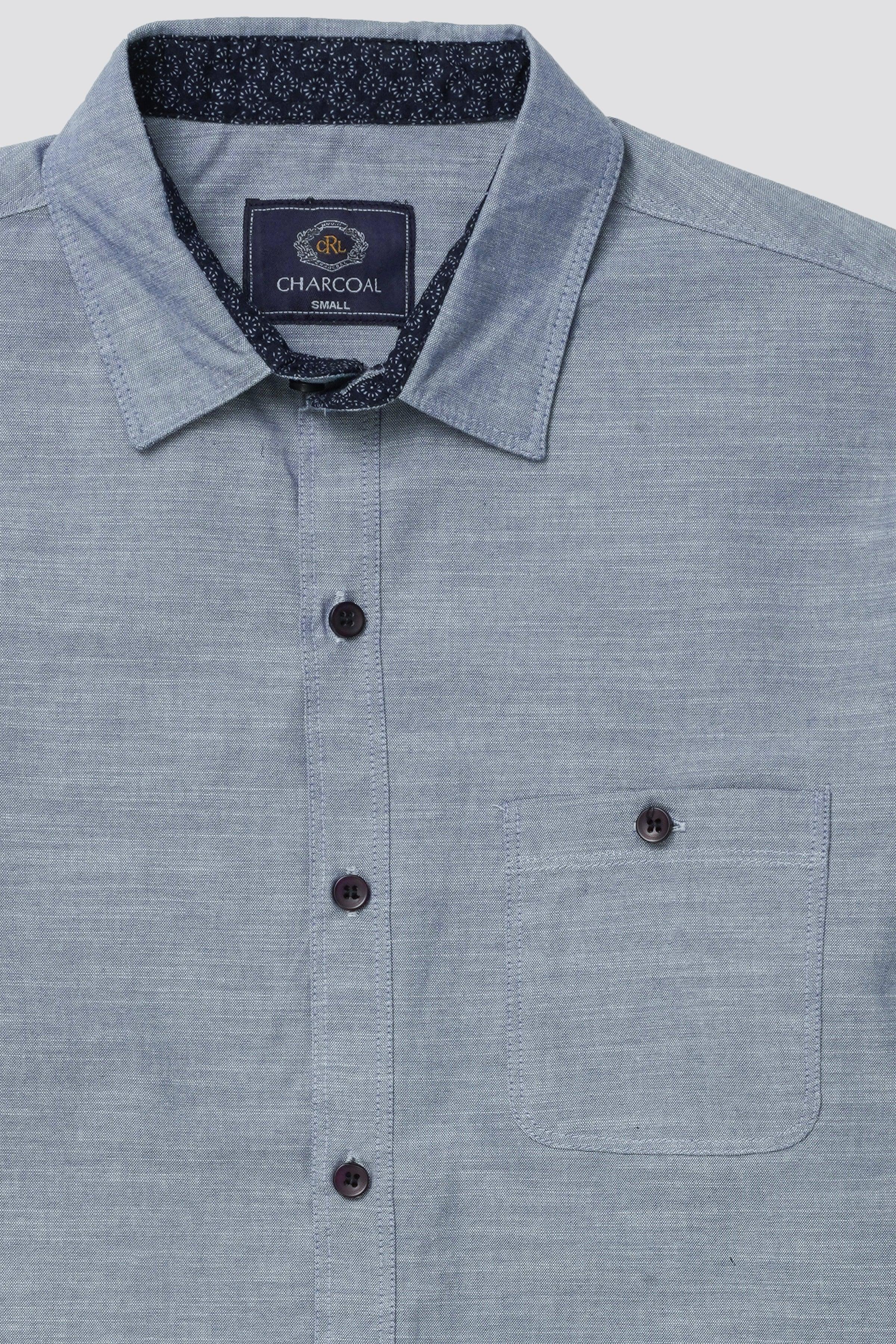 CASUAL SHIRT BLUE at Charcoal Clothing