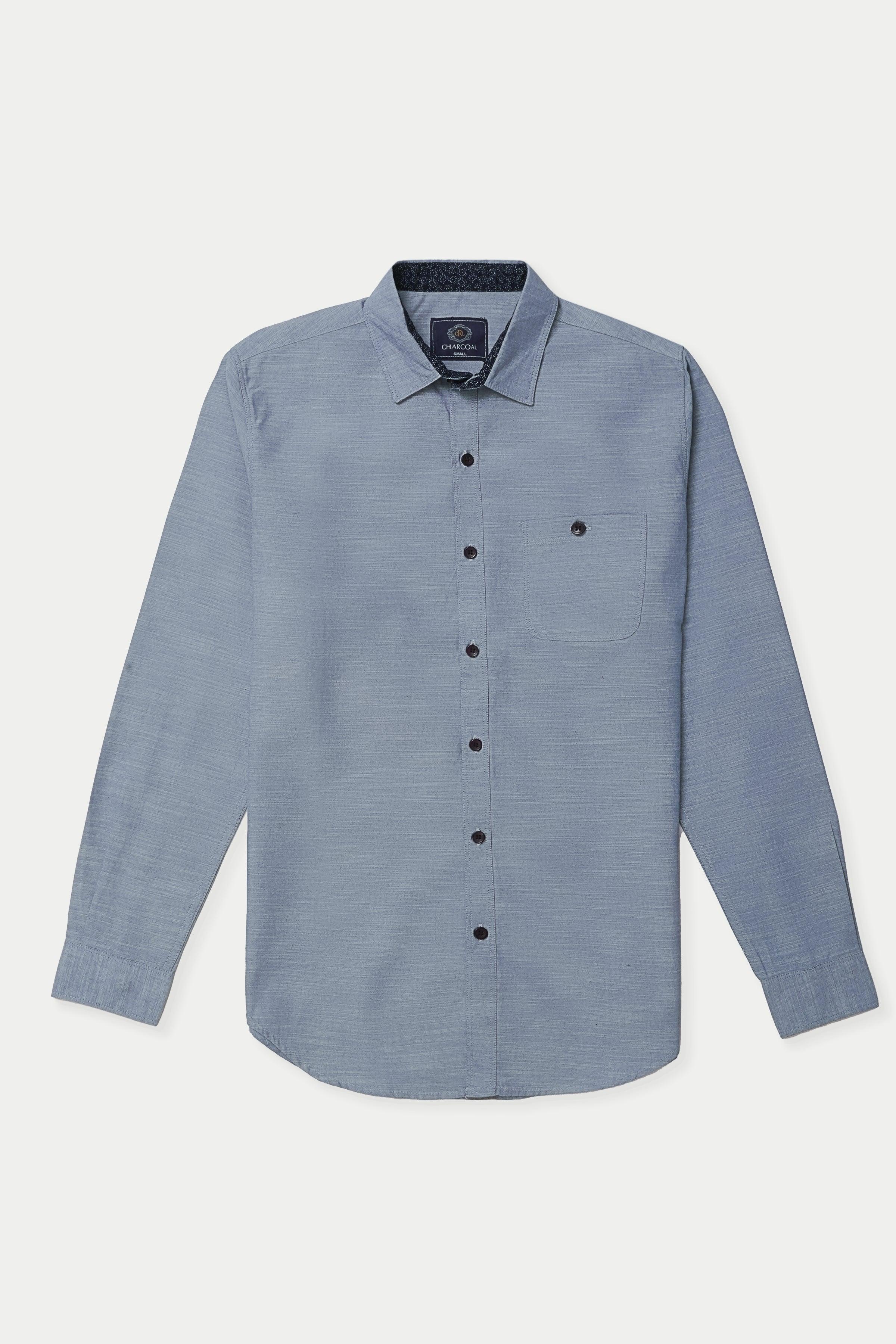 CASUAL SHIRT BLUE at Charcoal Clothing