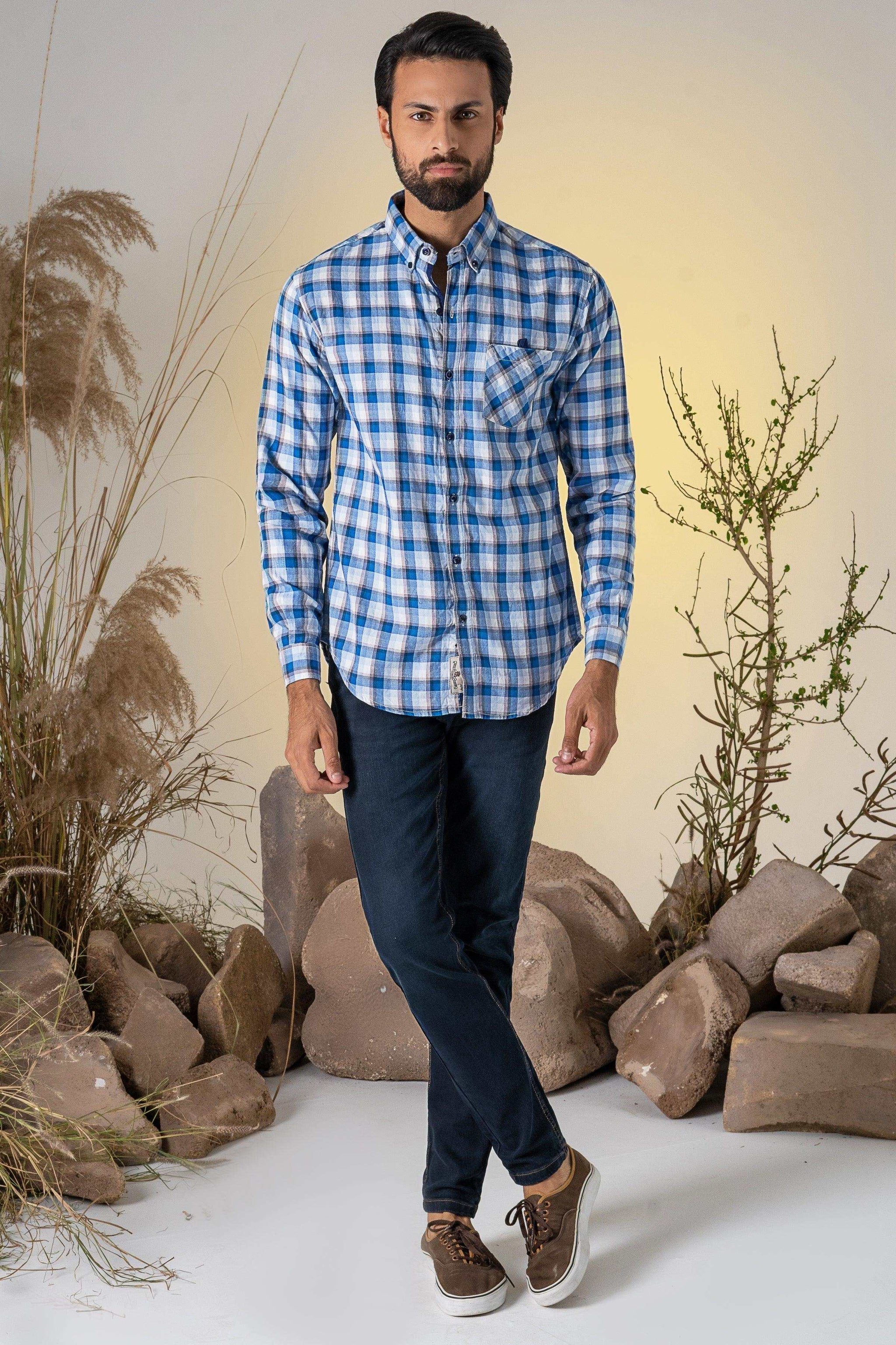 chambray blue nike shirt