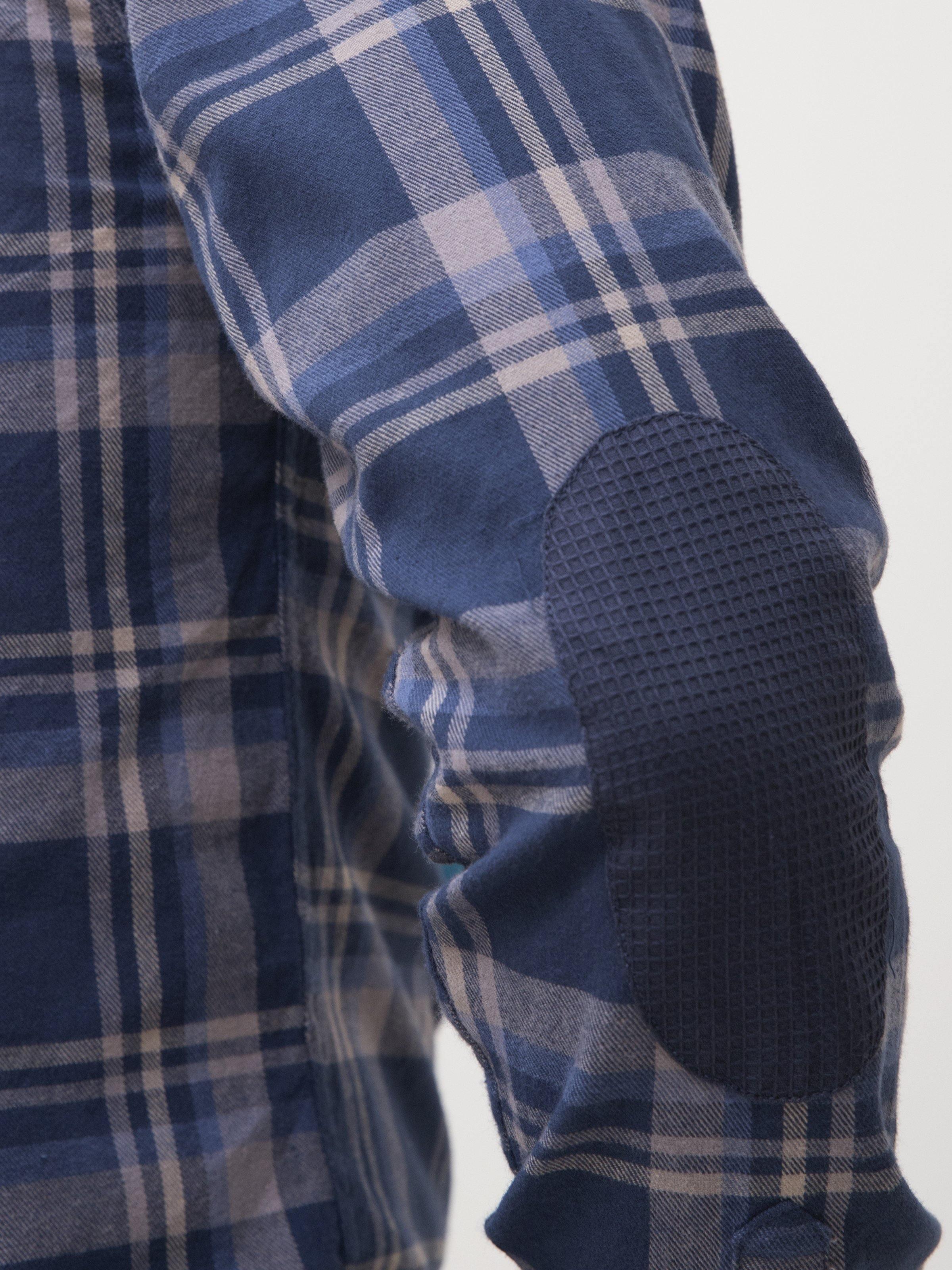 CASUAL SHIRT FULL SLEEVE BLUE CHECK at Charcoal Clothing