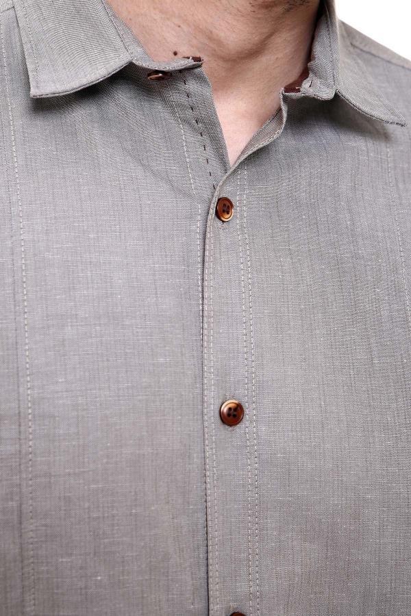 CASUAL SHIRT FULL SLEEVE GREEN SLIM FIT at Charcoal Clothing