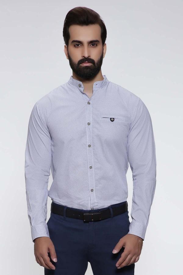 CASUAL SHIRT FULL SLEEVE SKY BLUE SLIM FIT PRE FALL at Charcoal Clothing