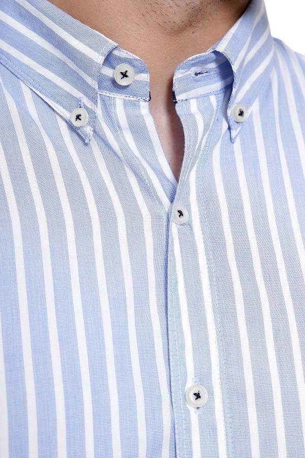 CASUAL SHIRT FULL SLEEVE SKY BLUE SLIM FIT at Charcoal Clothing