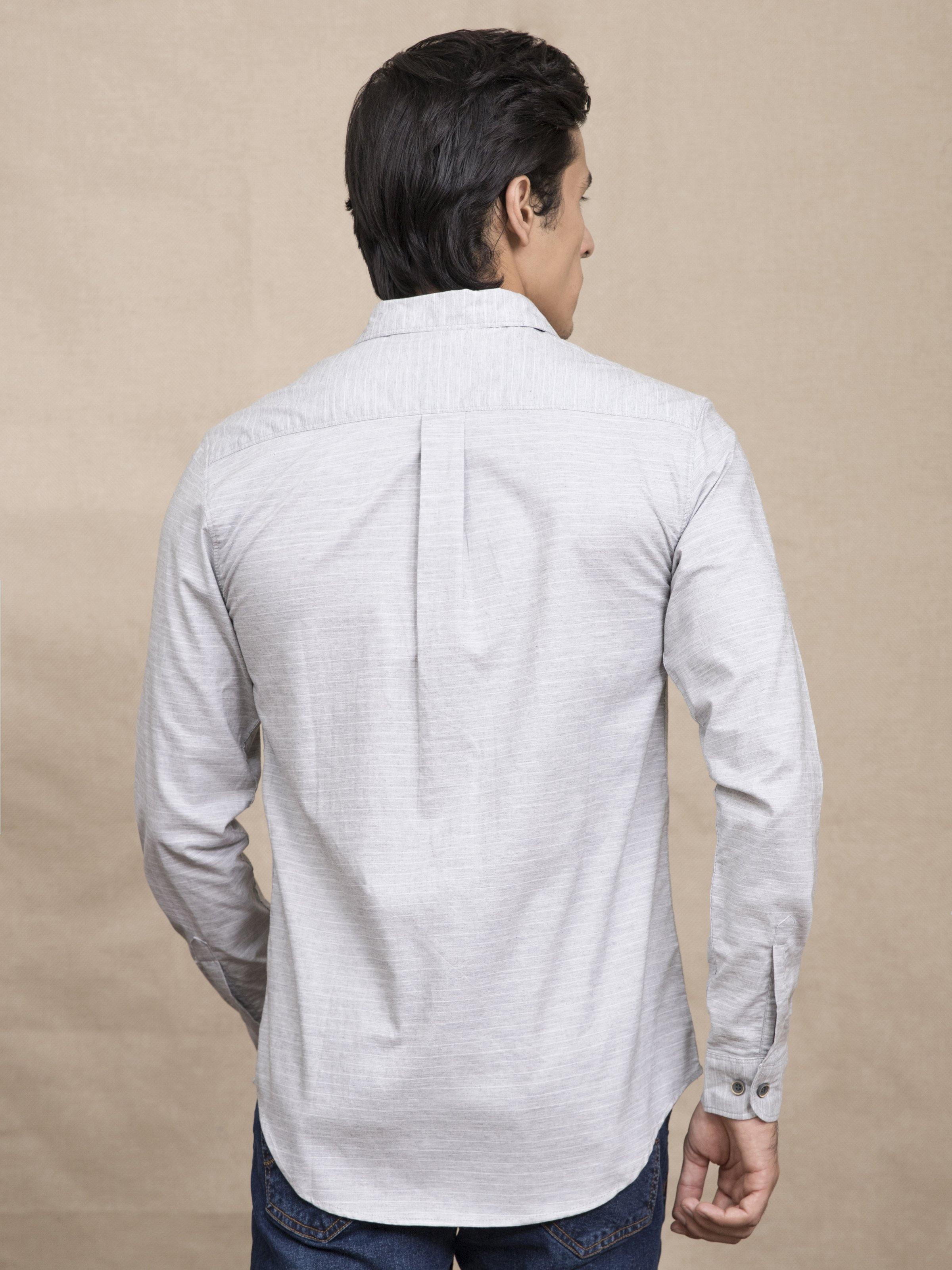CASUAL SHIRT GREY at Charcoal Clothing