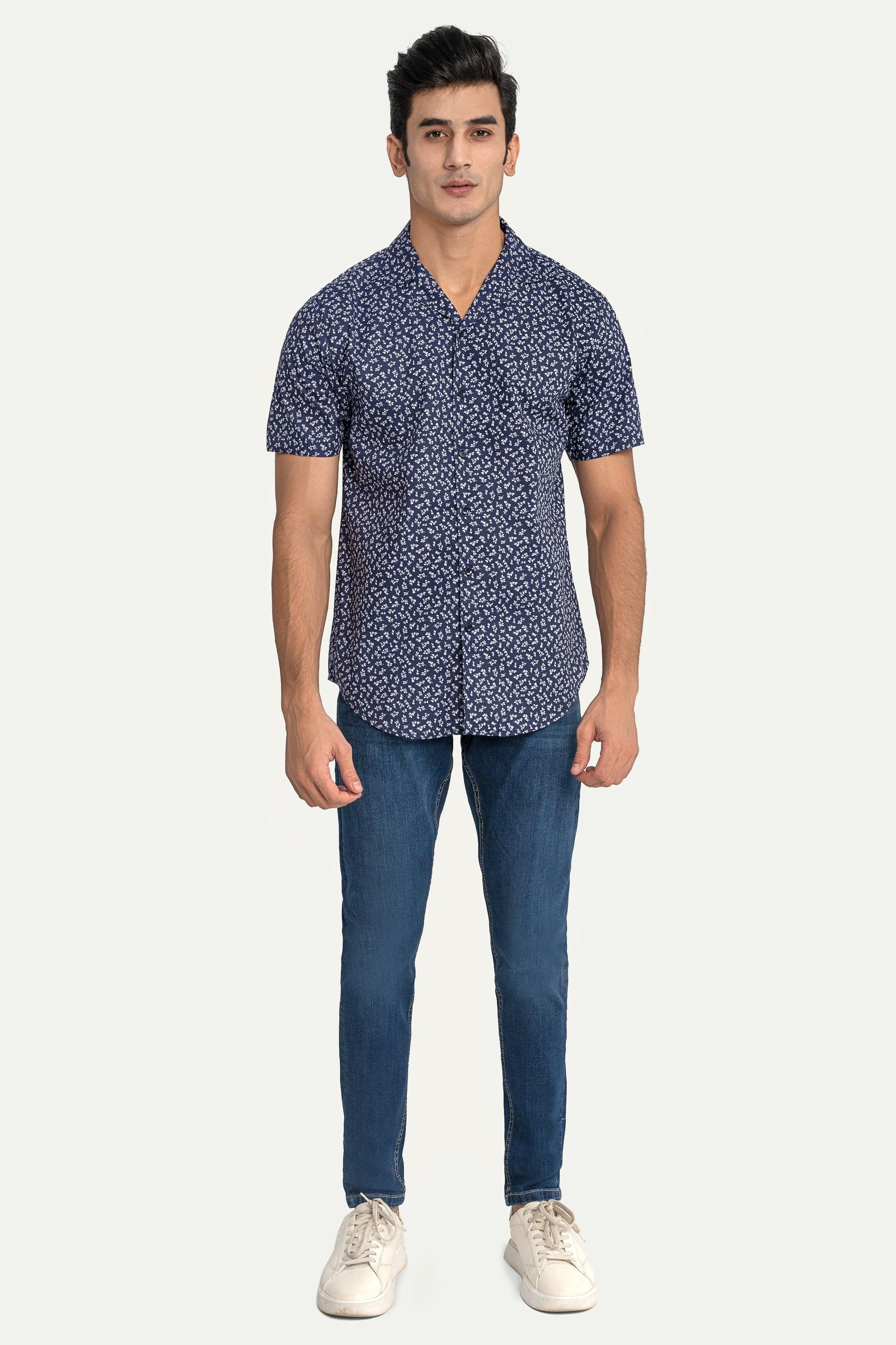 saferido  British Style Men Summer Plaid Casual With Half Sleeve Shirts/Male Slim Fit V-Neck Business Shirts Camisas Hombre S-3XL