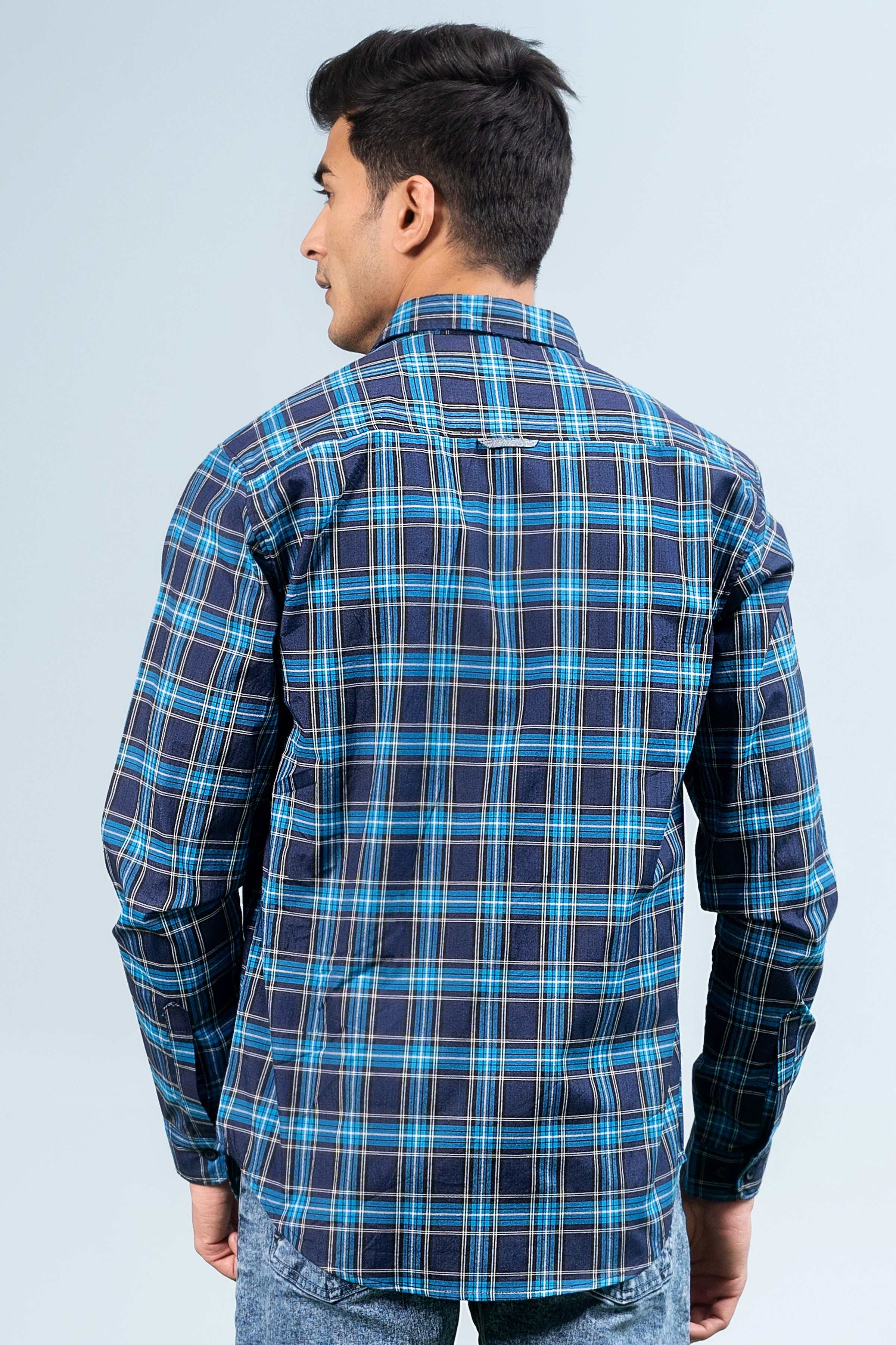 CASUAL SHIRT NAVY BLUE at Charcoal Clothing