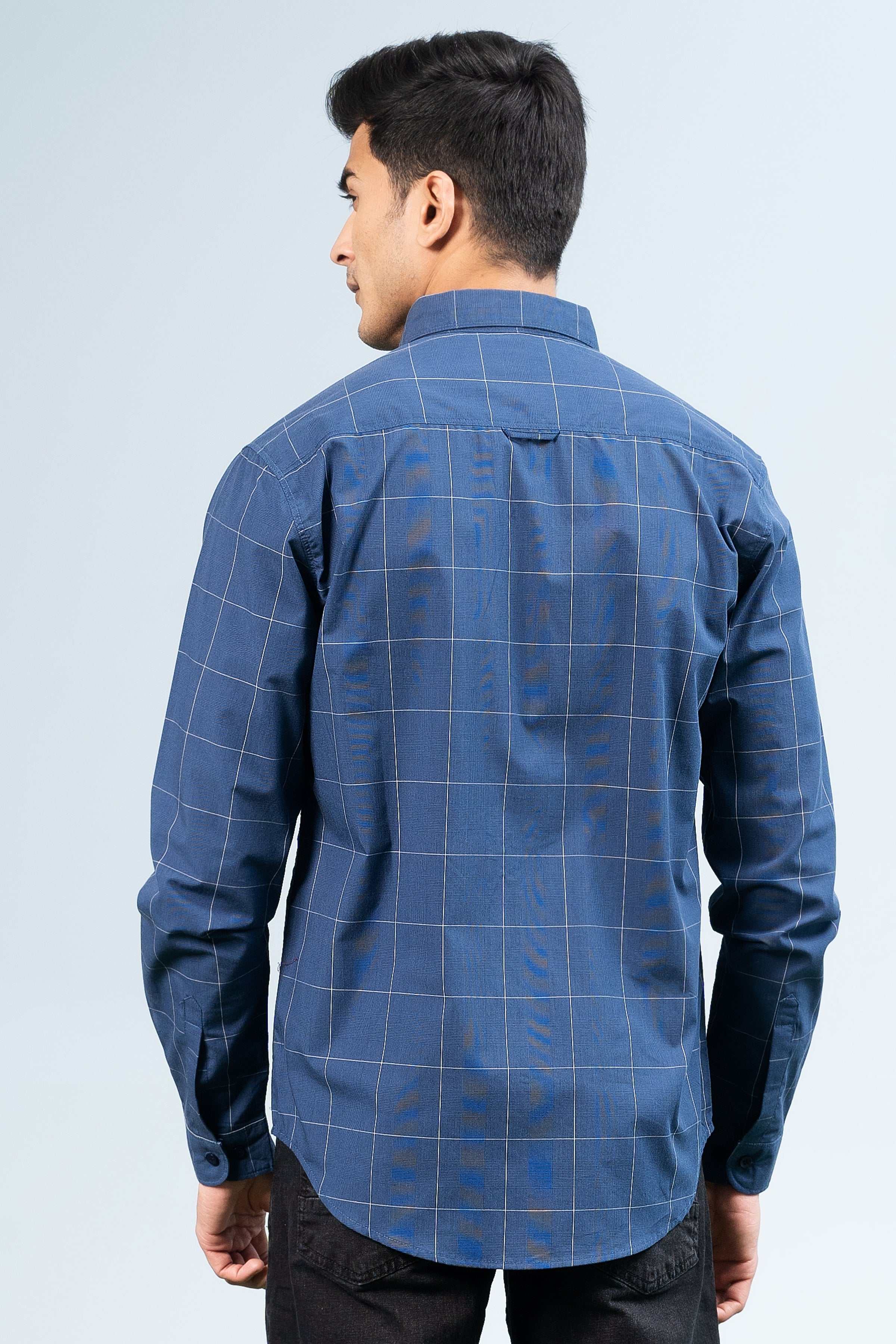 CASUAL SHIRT NAVY at Charcoal Clothing