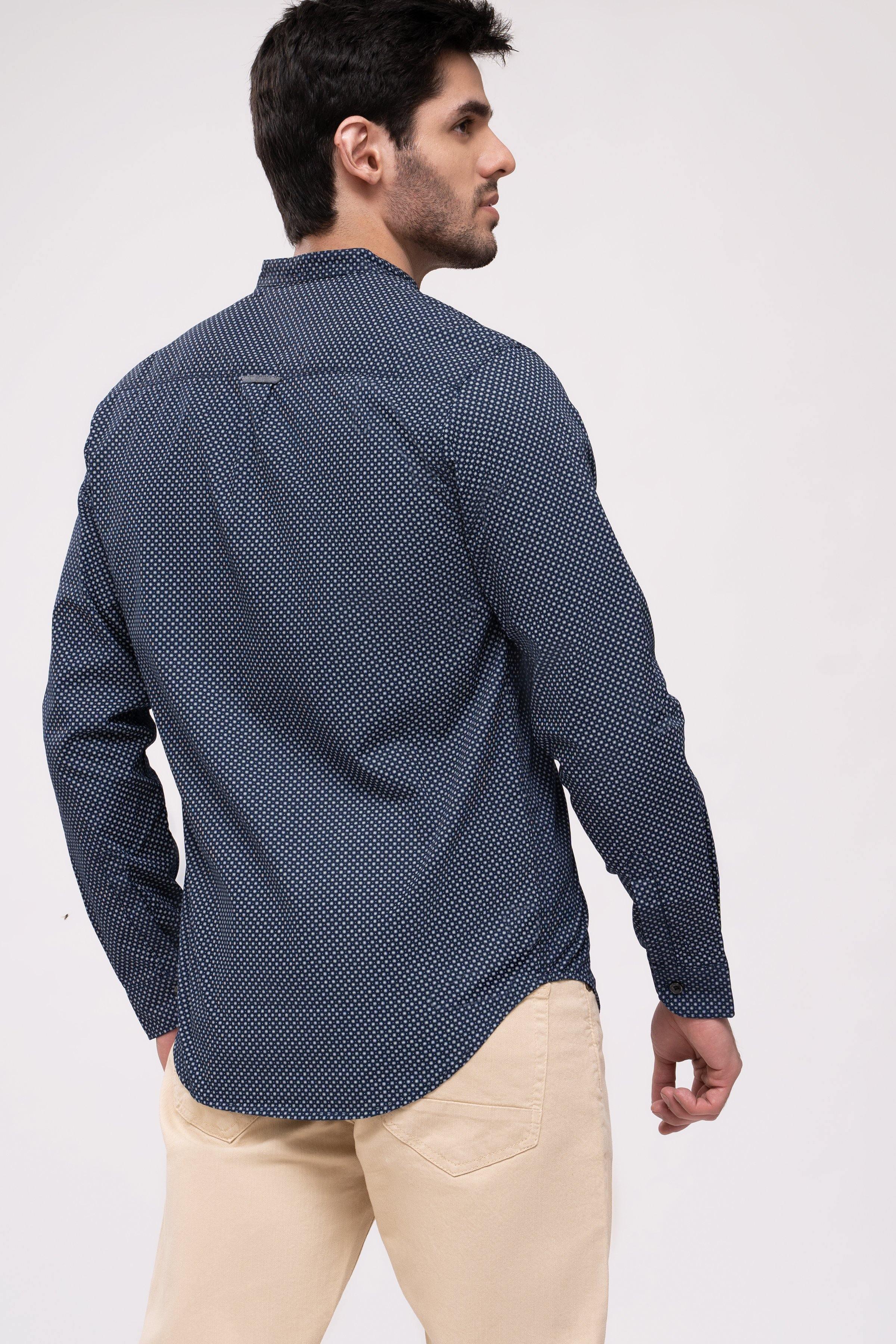CASUAL SHIRT NAVY at Charcoal Clothing
