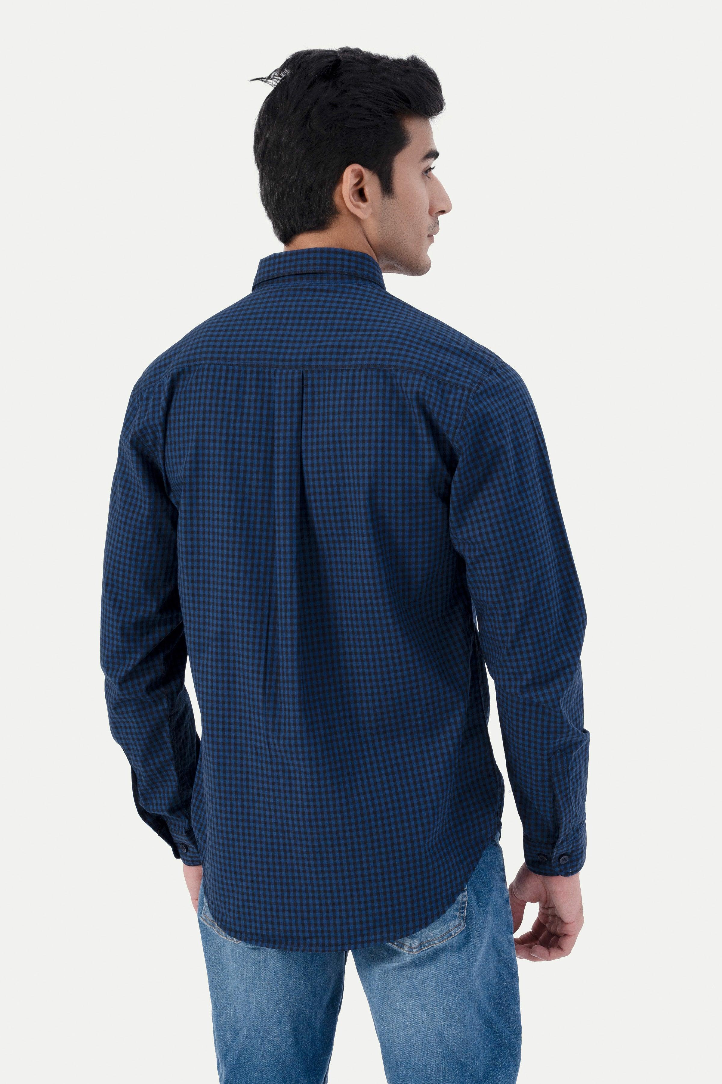 CASUAL SHIRT NAVY at Charcoal Clothing