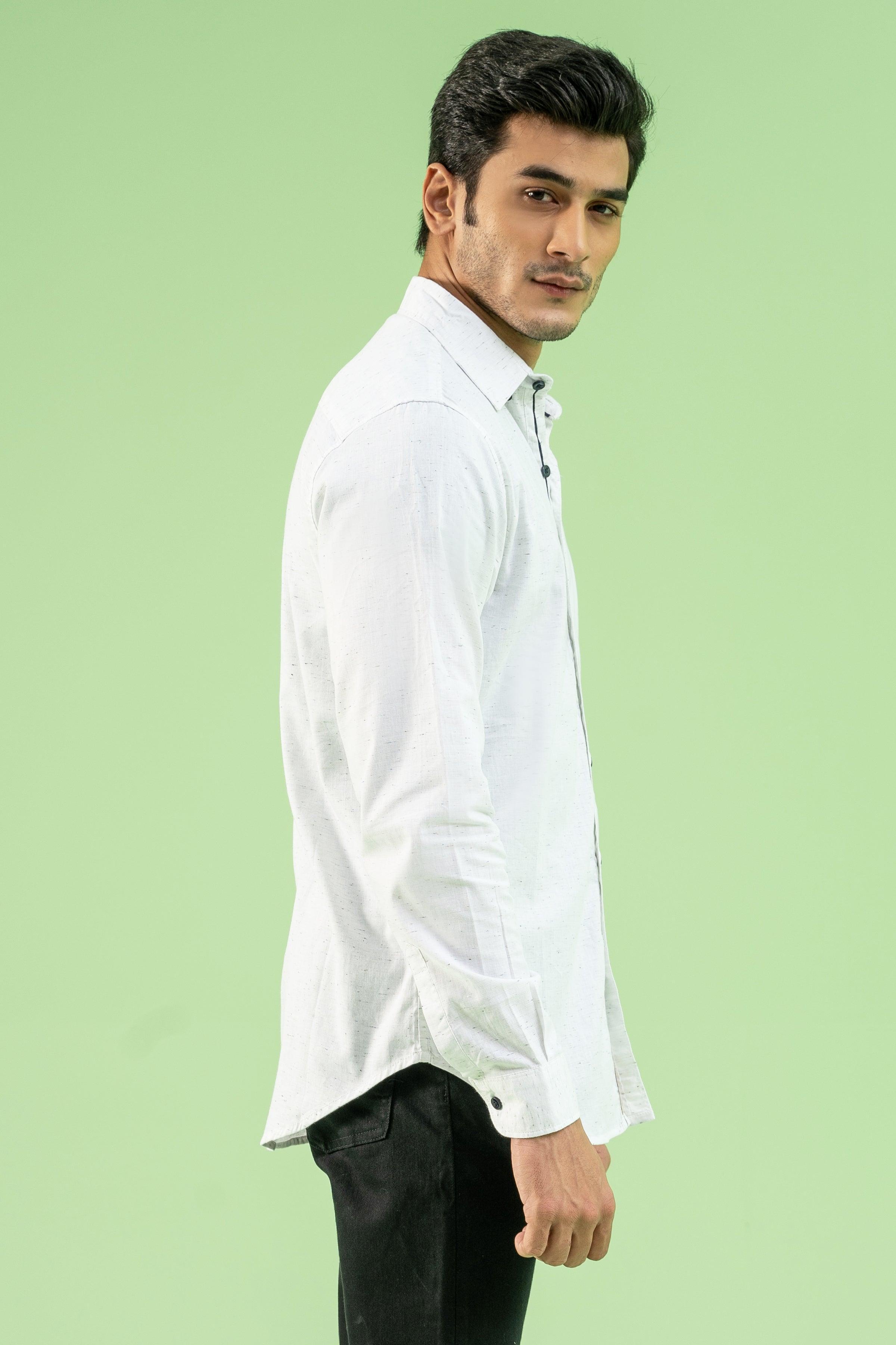 CASUAL SHIRT OFF WHITE at Charcoal Clothing
