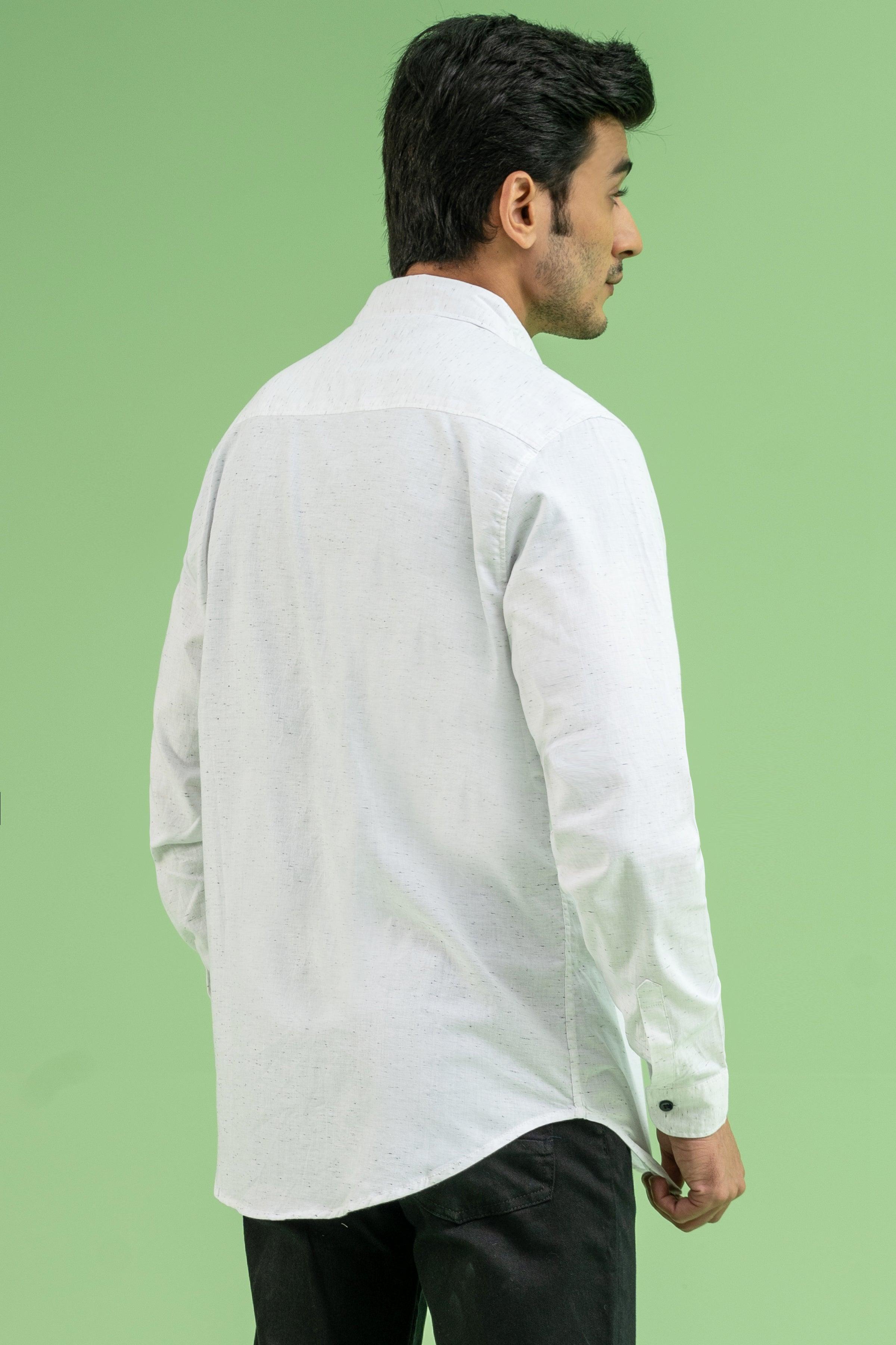 CASUAL SHIRT OFF WHITE at Charcoal Clothing