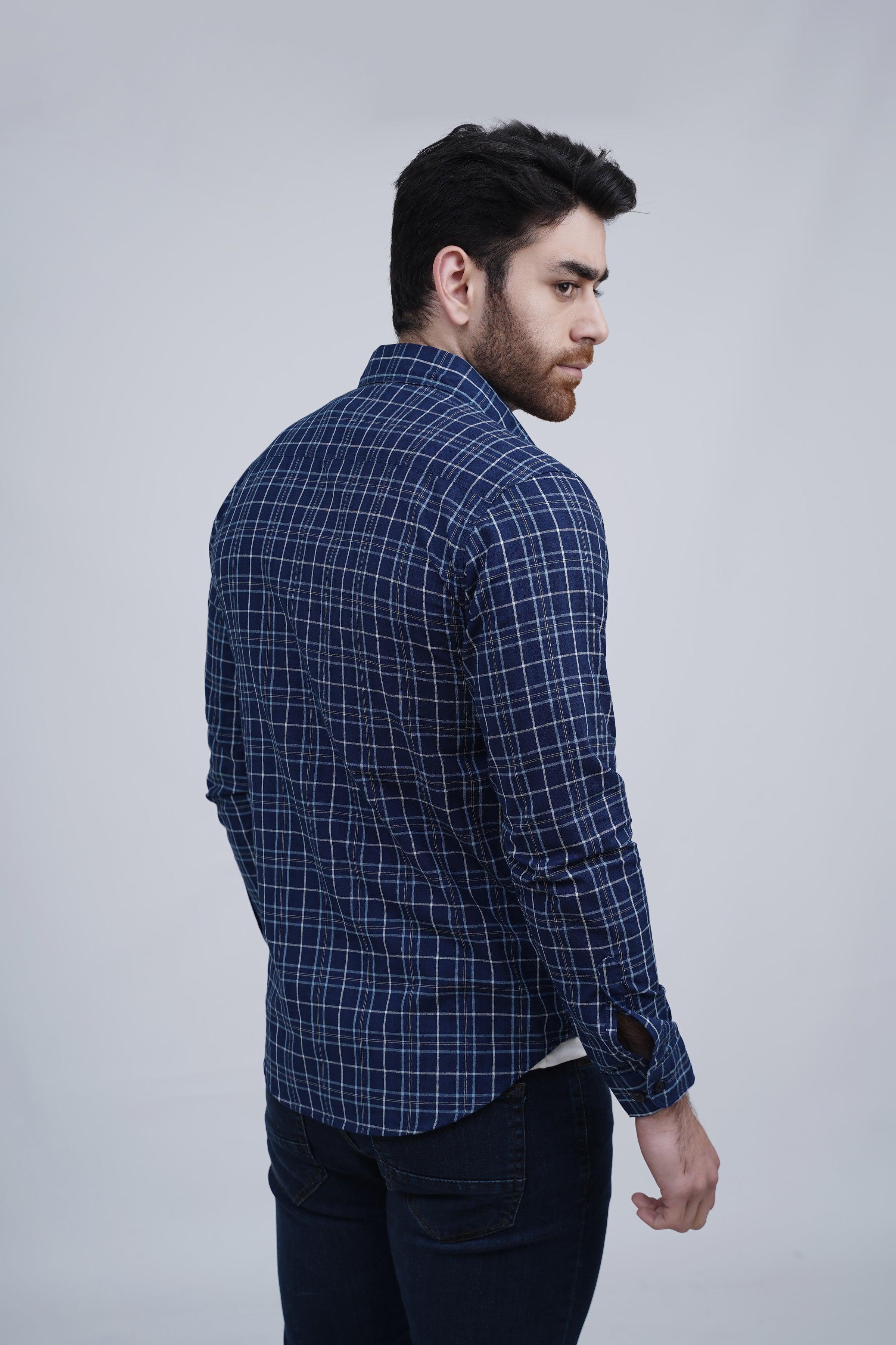 CASUAL SHIRT ROYAL BLUE at Charcoal Clothing