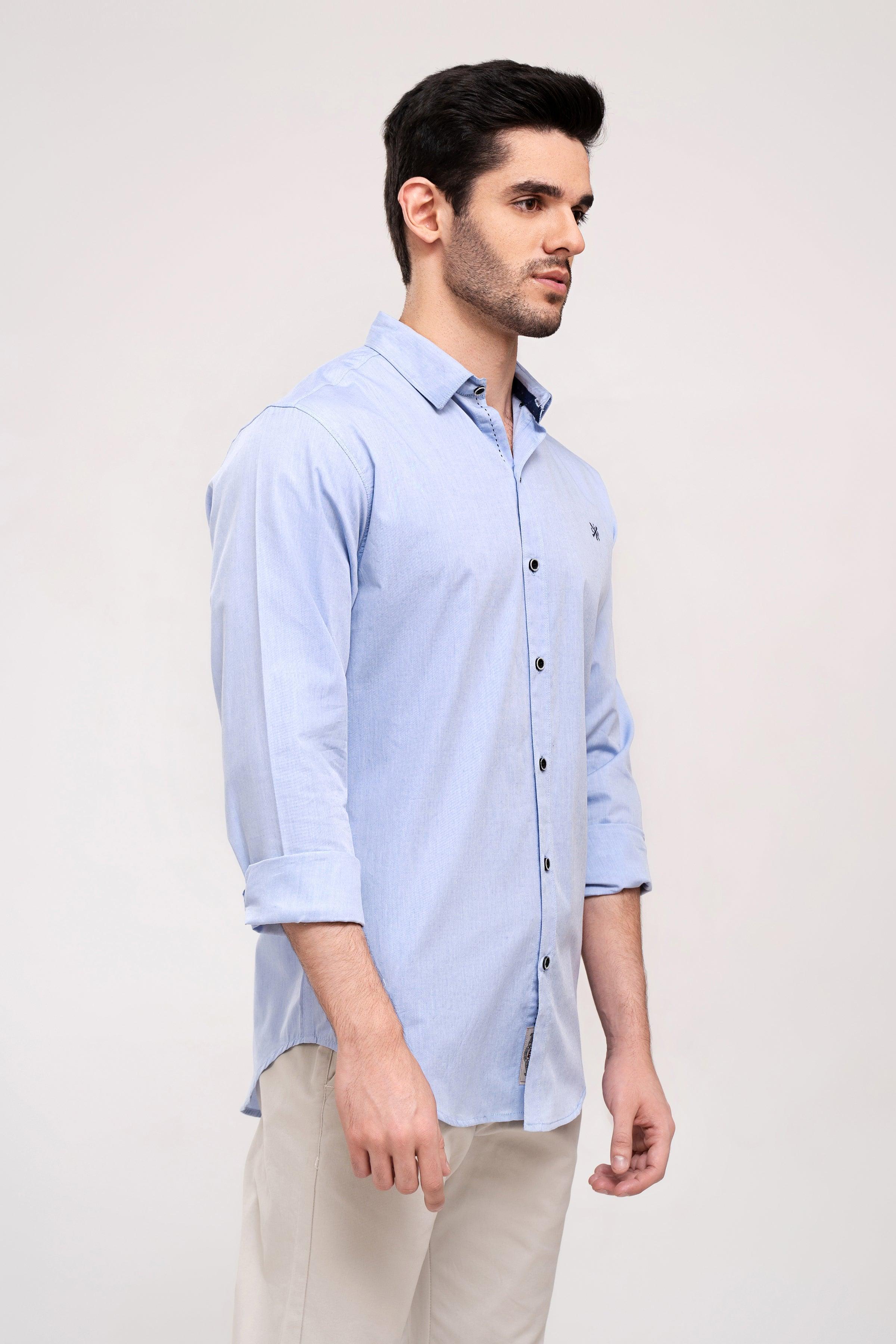 CASUAL SHIRT SKY BLUE at Charcoal Clothing