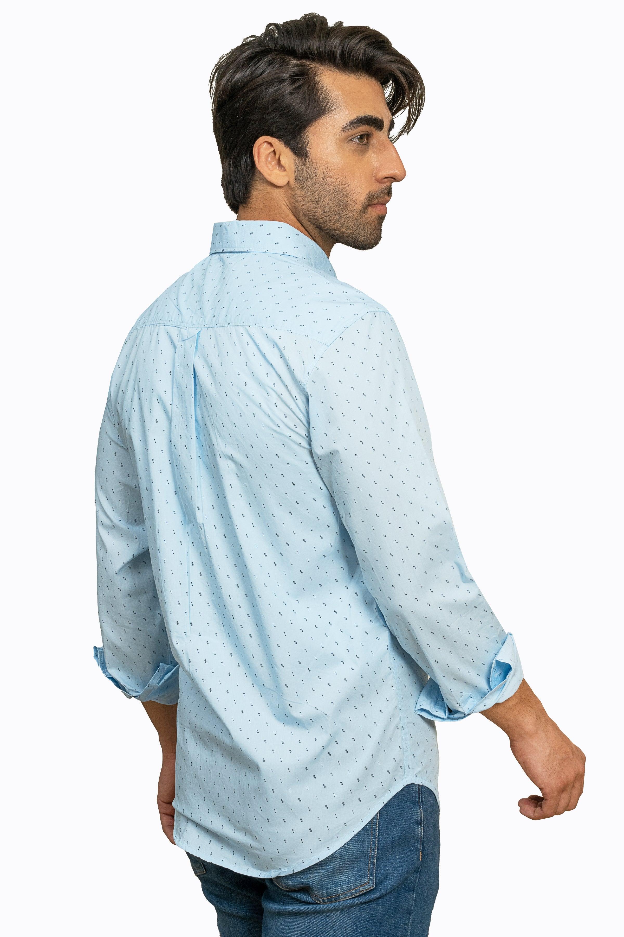 CASUAL SHIRT SKY BLUE at Charcoal Clothing