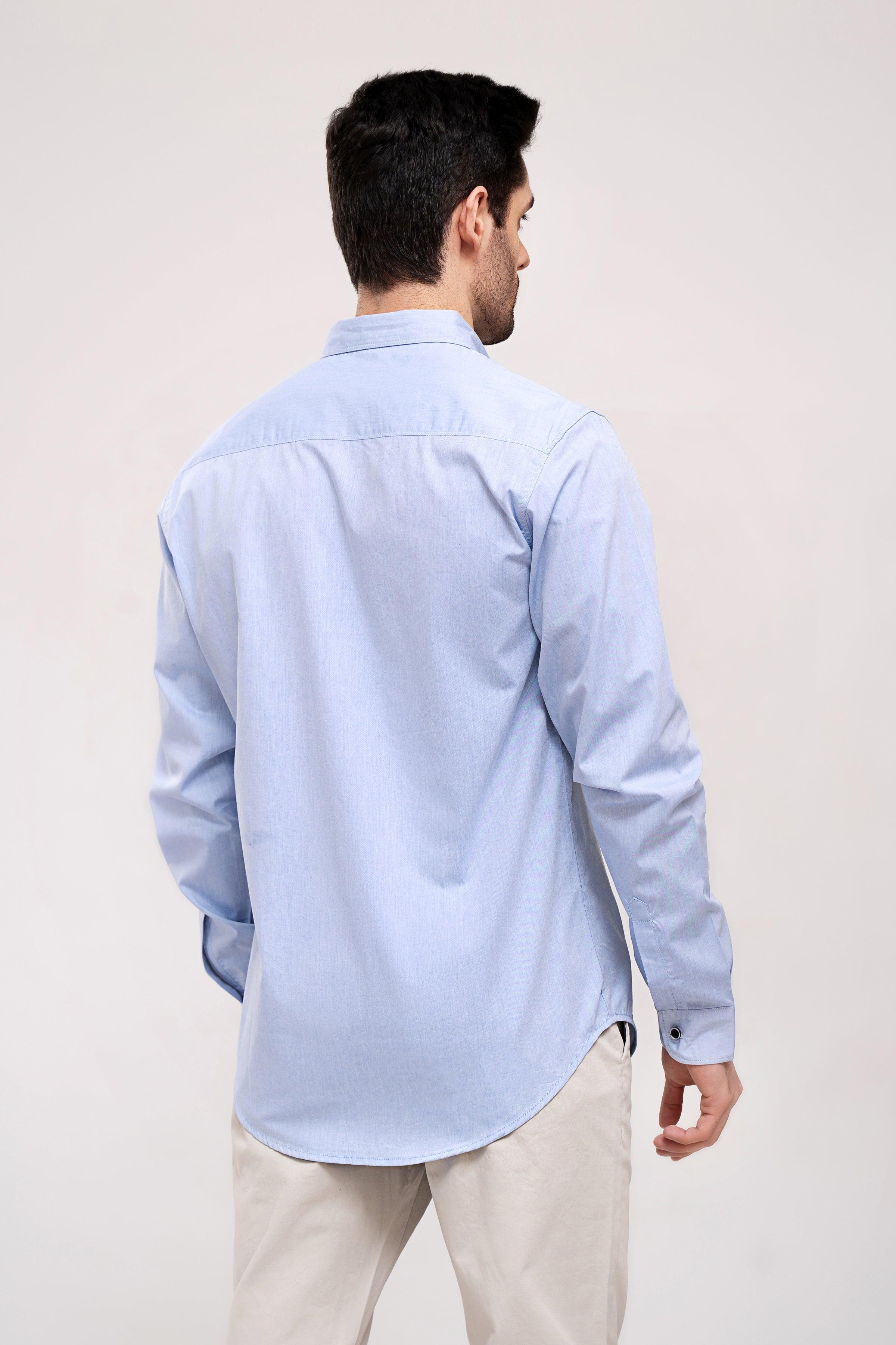 CASUAL SHIRT SKY BLUE at Charcoal Clothing