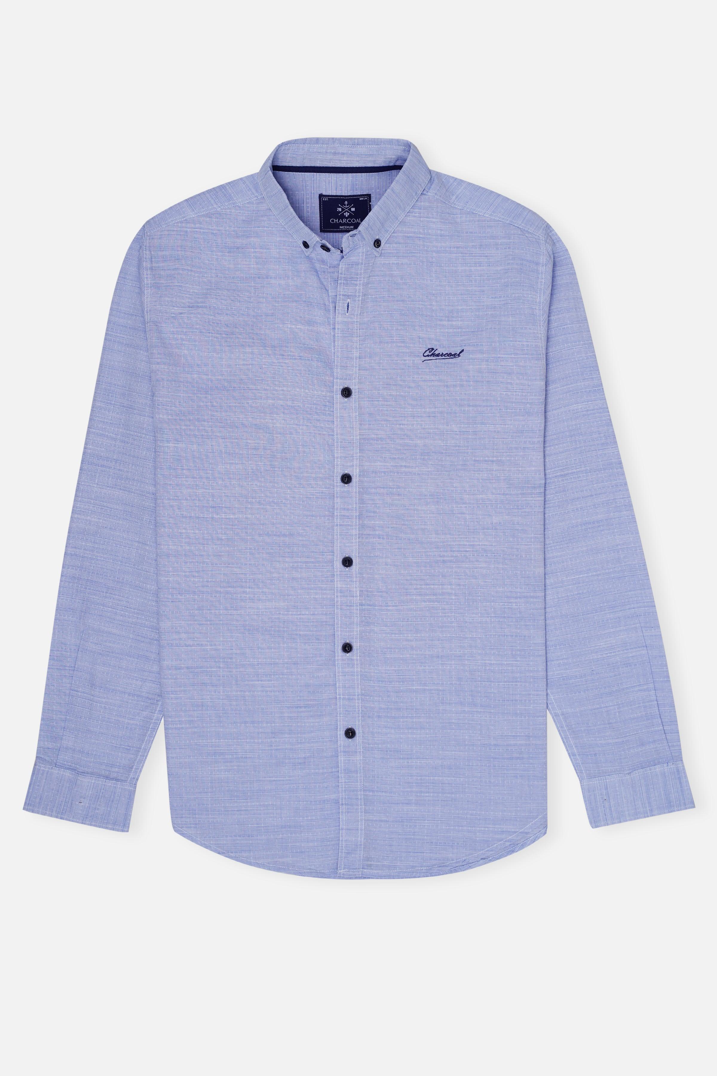 CASUAL SHIRT SKY BLUE at Charcoal Clothing