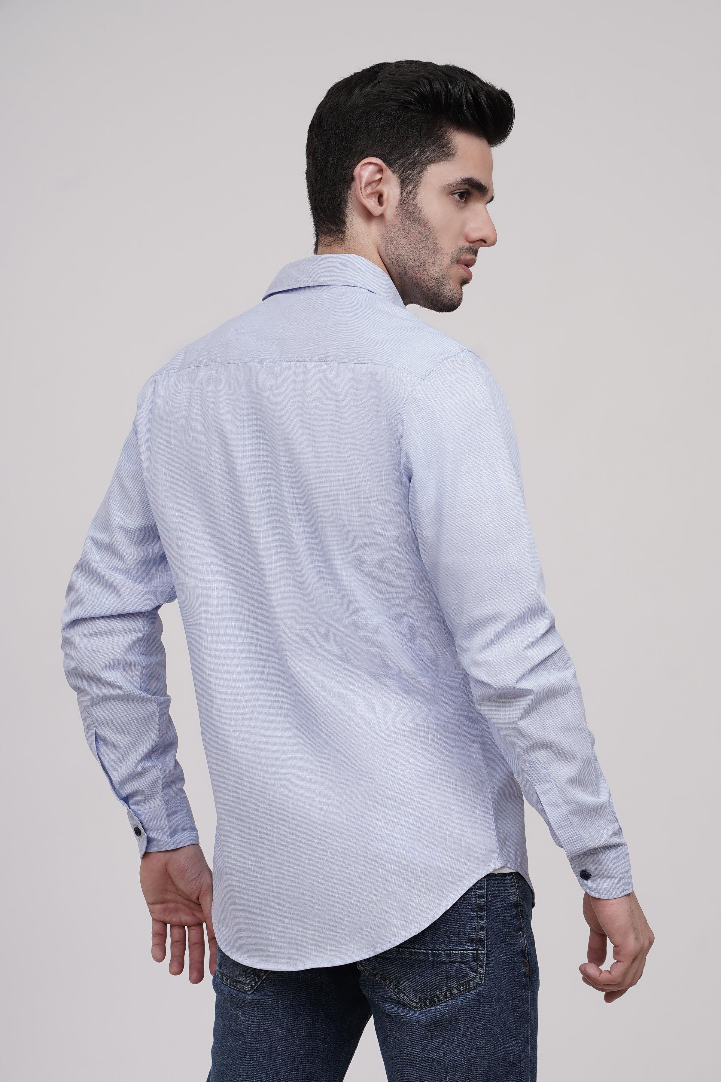 CASUAL SHIRT SKY BLUE at Charcoal Clothing