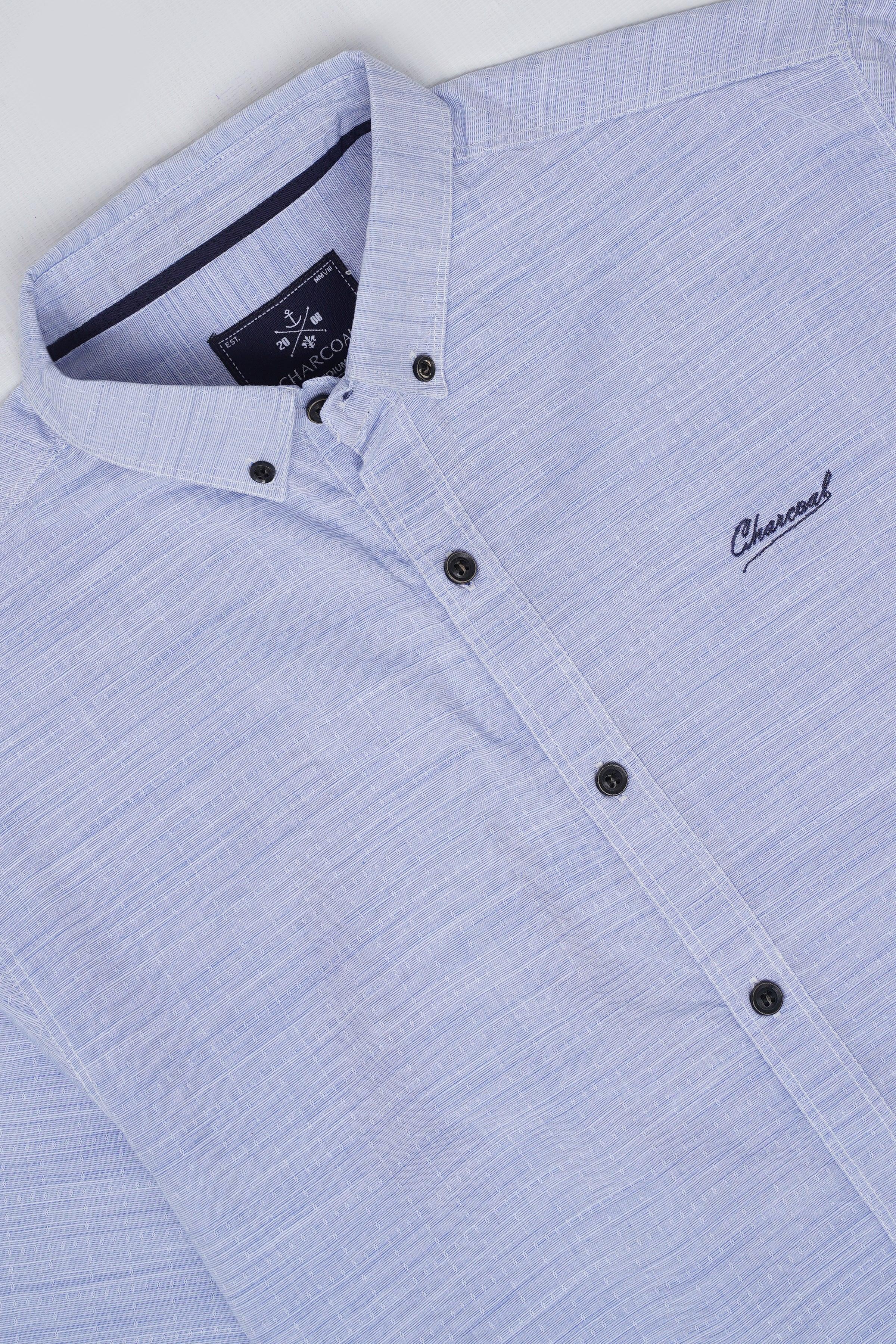 CASUAL SHIRT SKY BLUE at Charcoal Clothing