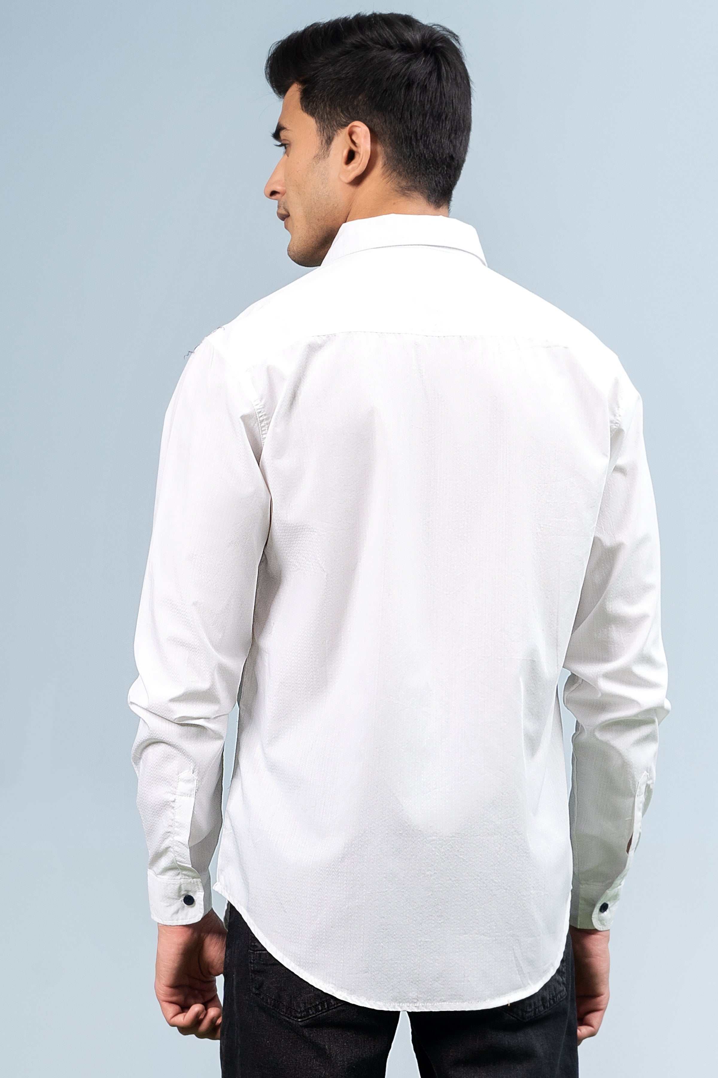 CASUAL SHIRT WHITE at Charcoal Clothing