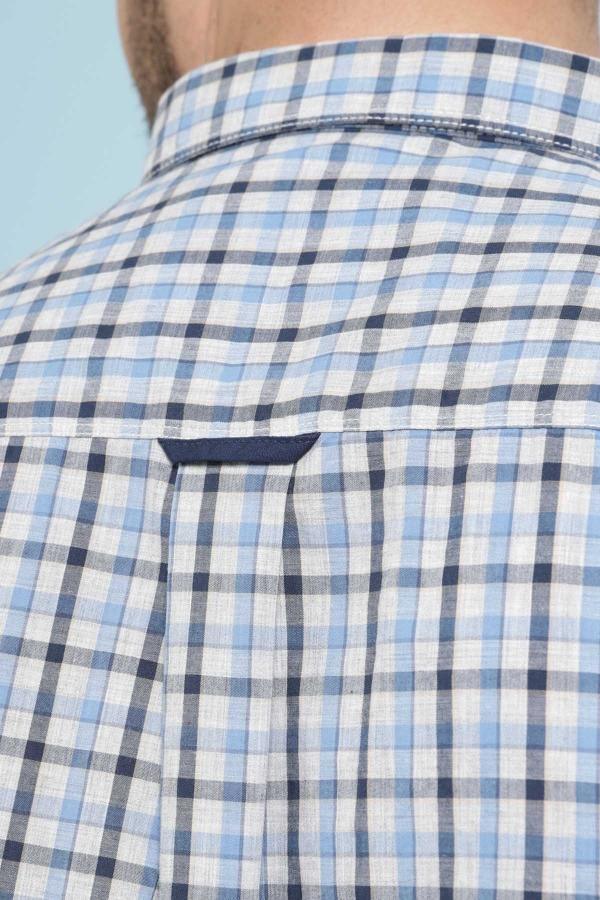 CASUAL SHIRTS FULL SLEEVE SLIM FIT BLUE GREY at Charcoal Clothing