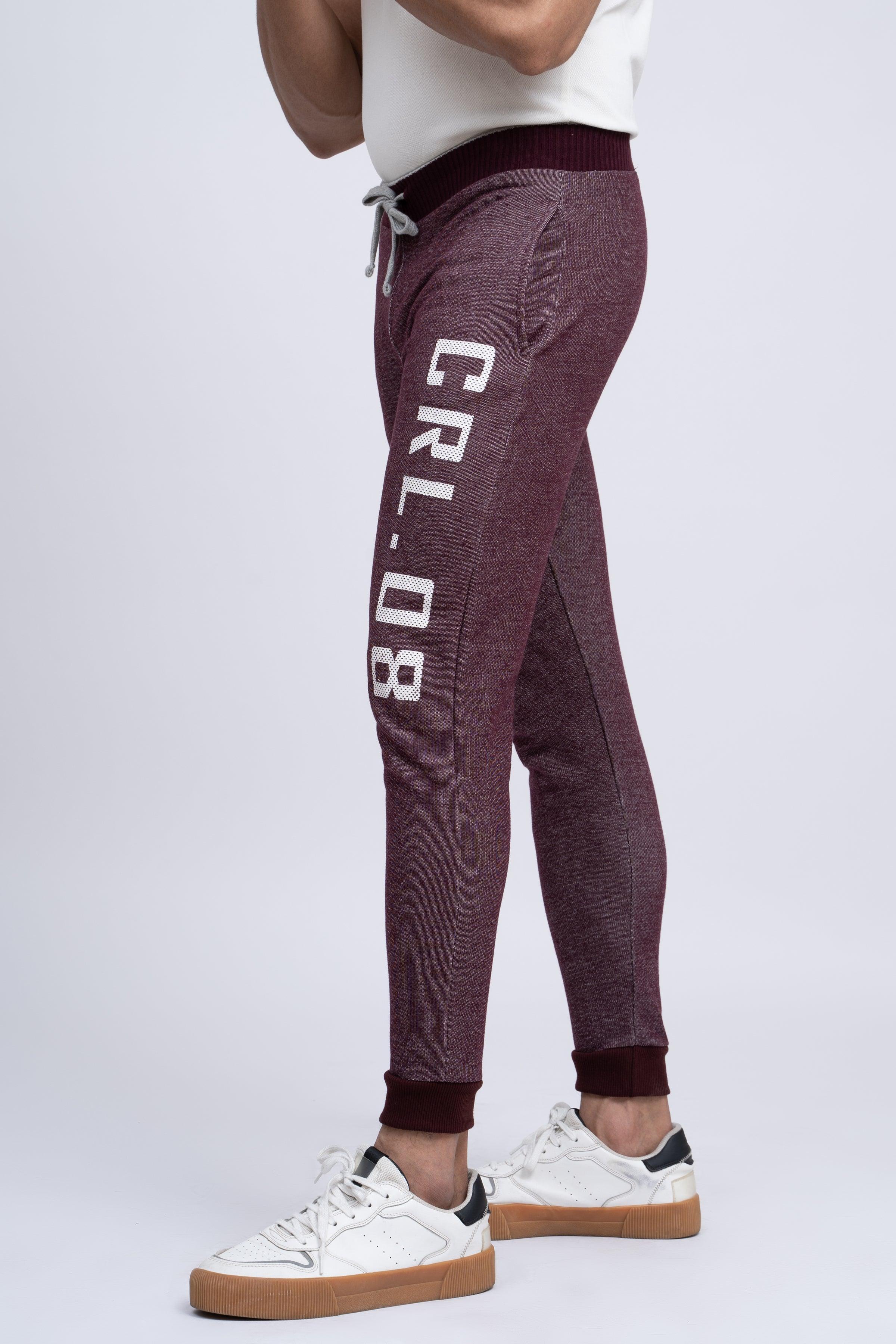 CASUAL TROUSER MAROON at Charcoal Clothing