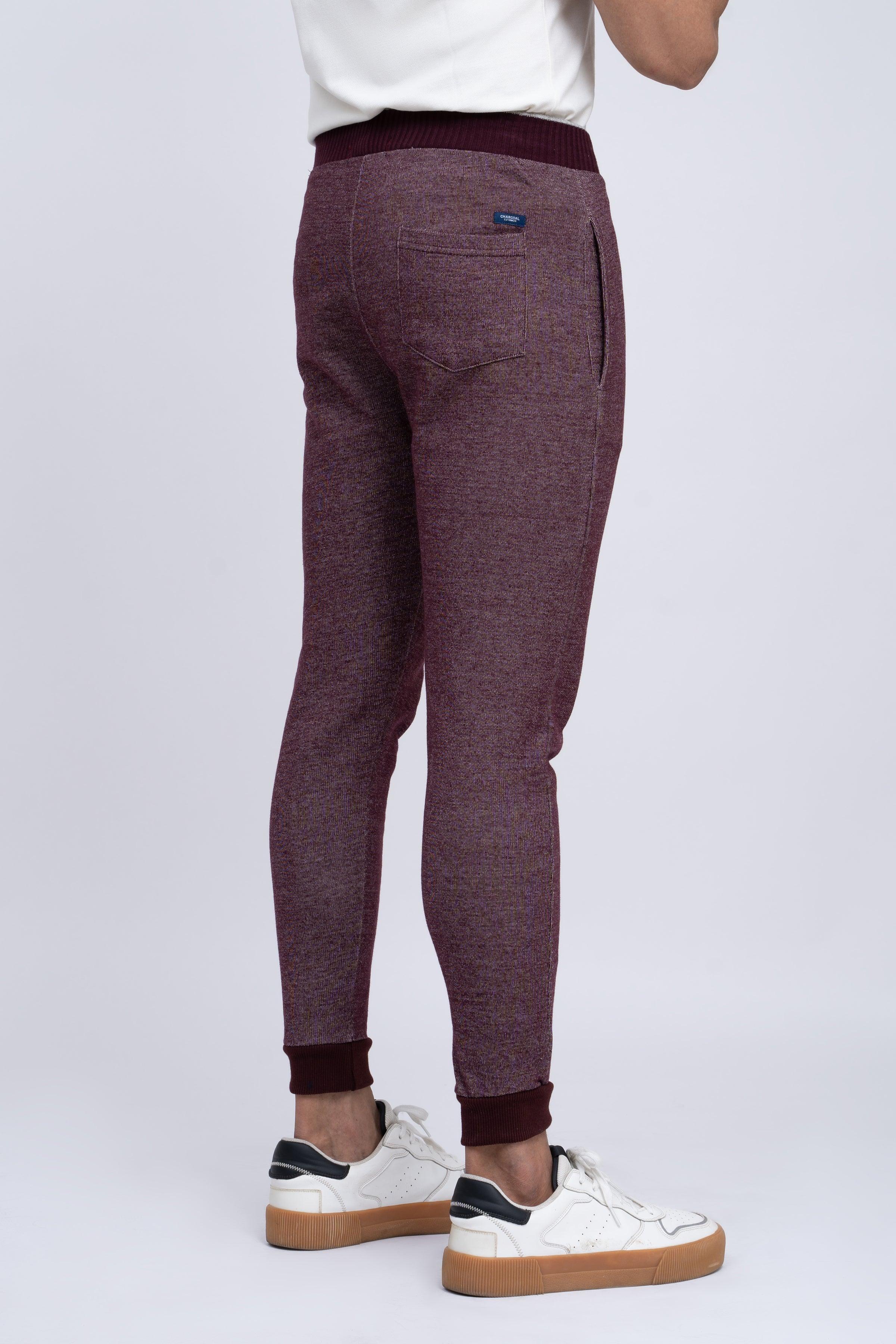 CASUAL TROUSER MAROON at Charcoal Clothing