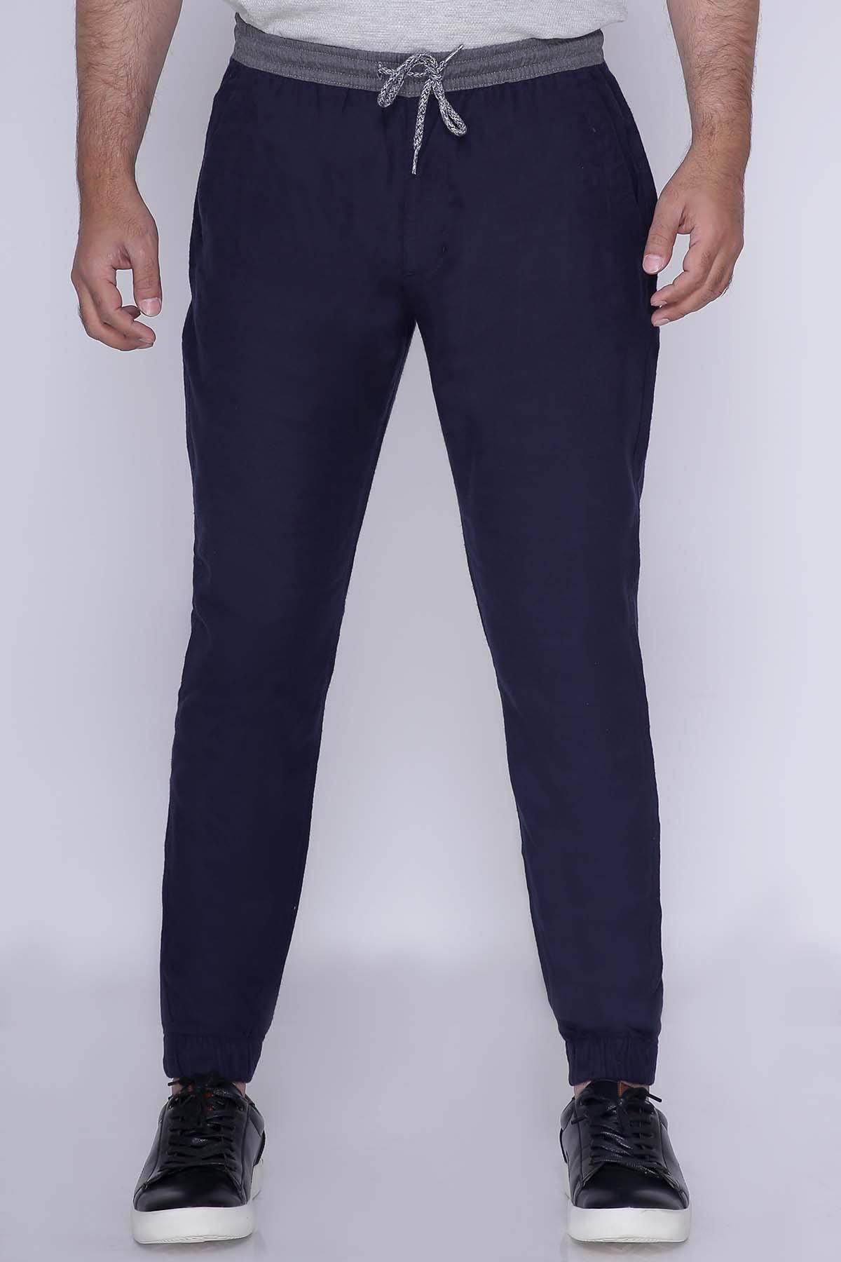 CASUAL TROUSER NAVY at Charcoal Clothing