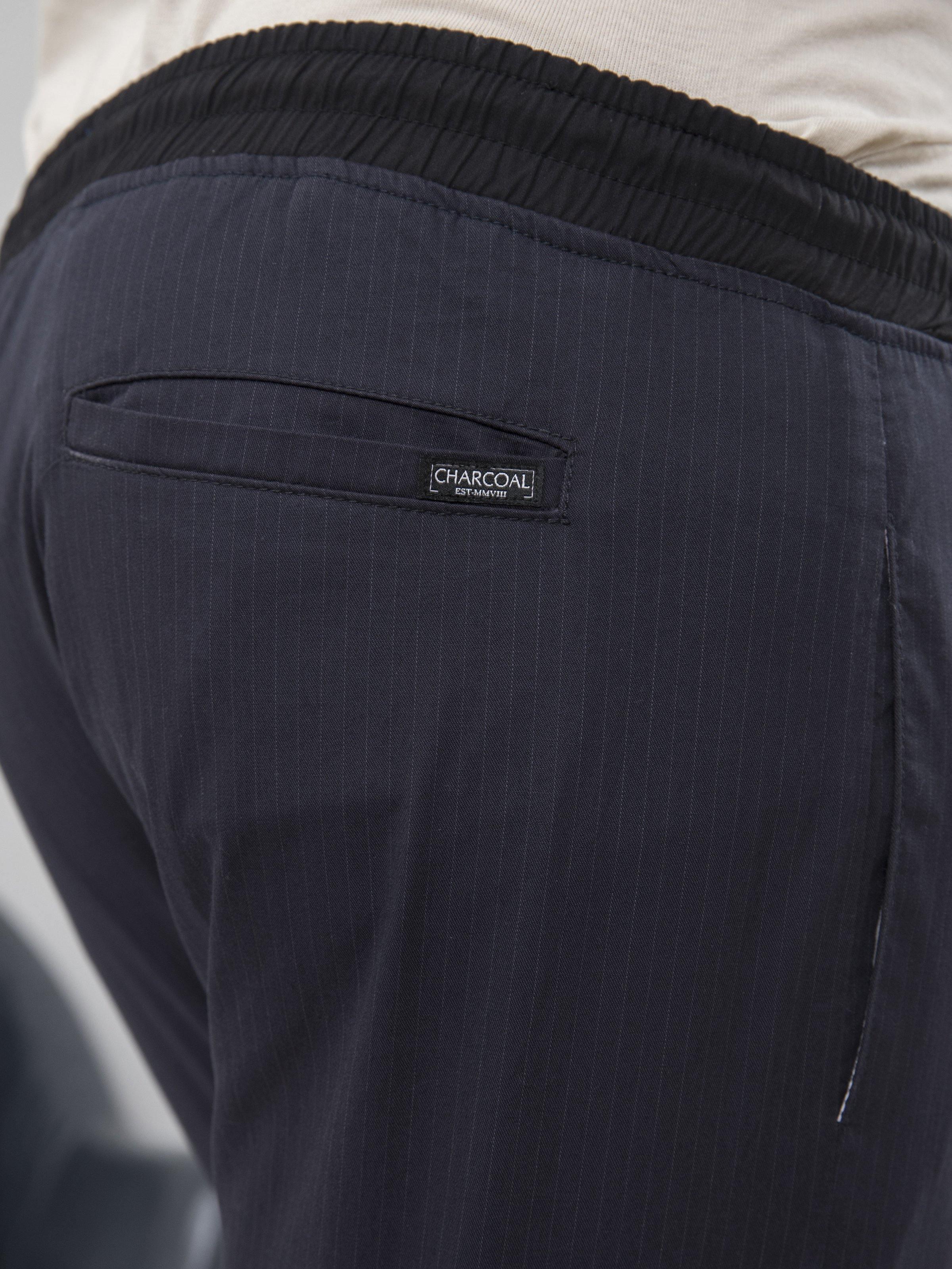 CASUAL TROUSER TAPERED FIT BLUE GREY at Charcoal Clothing
