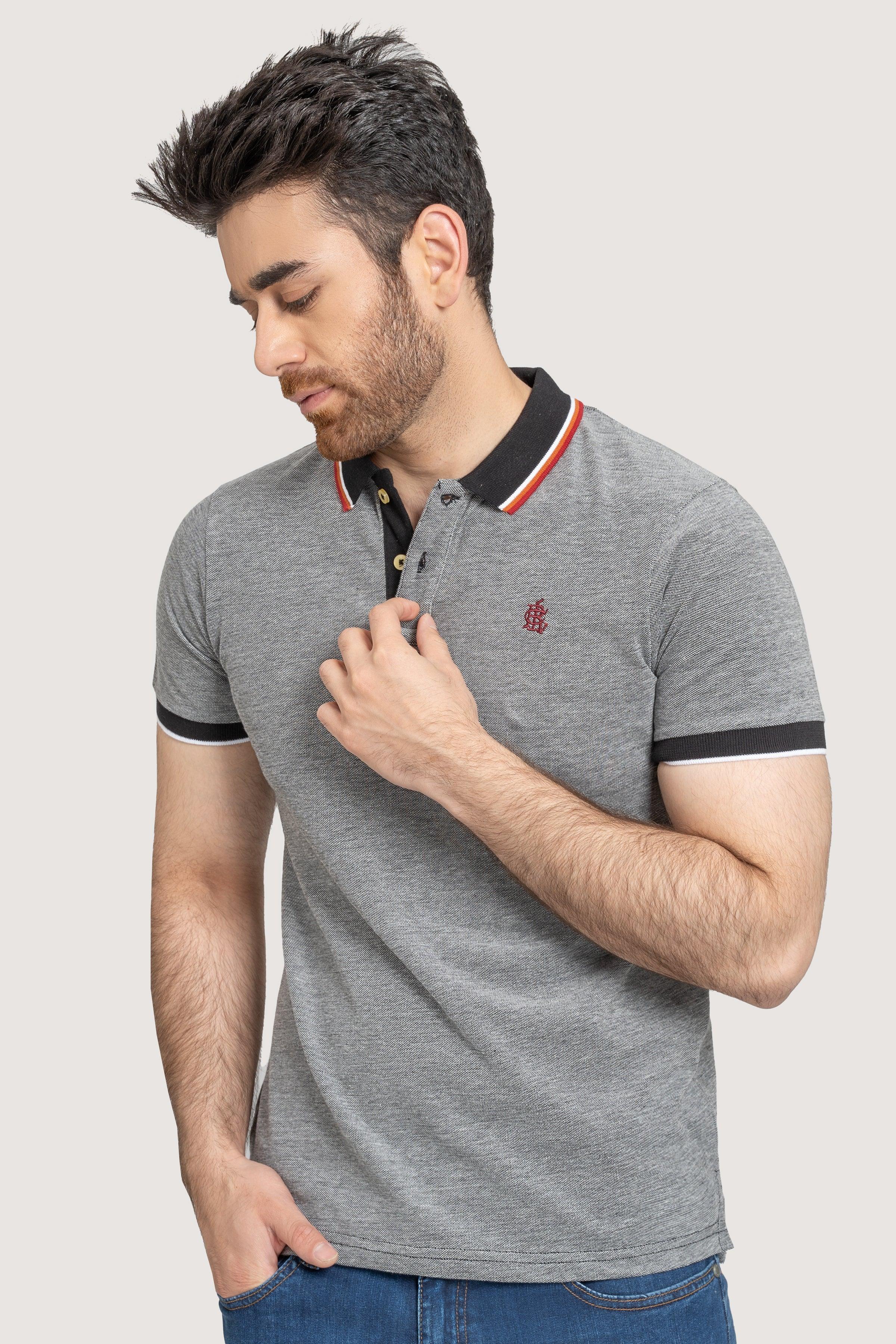 CLASSIC BLACK POLO at Charcoal Clothing