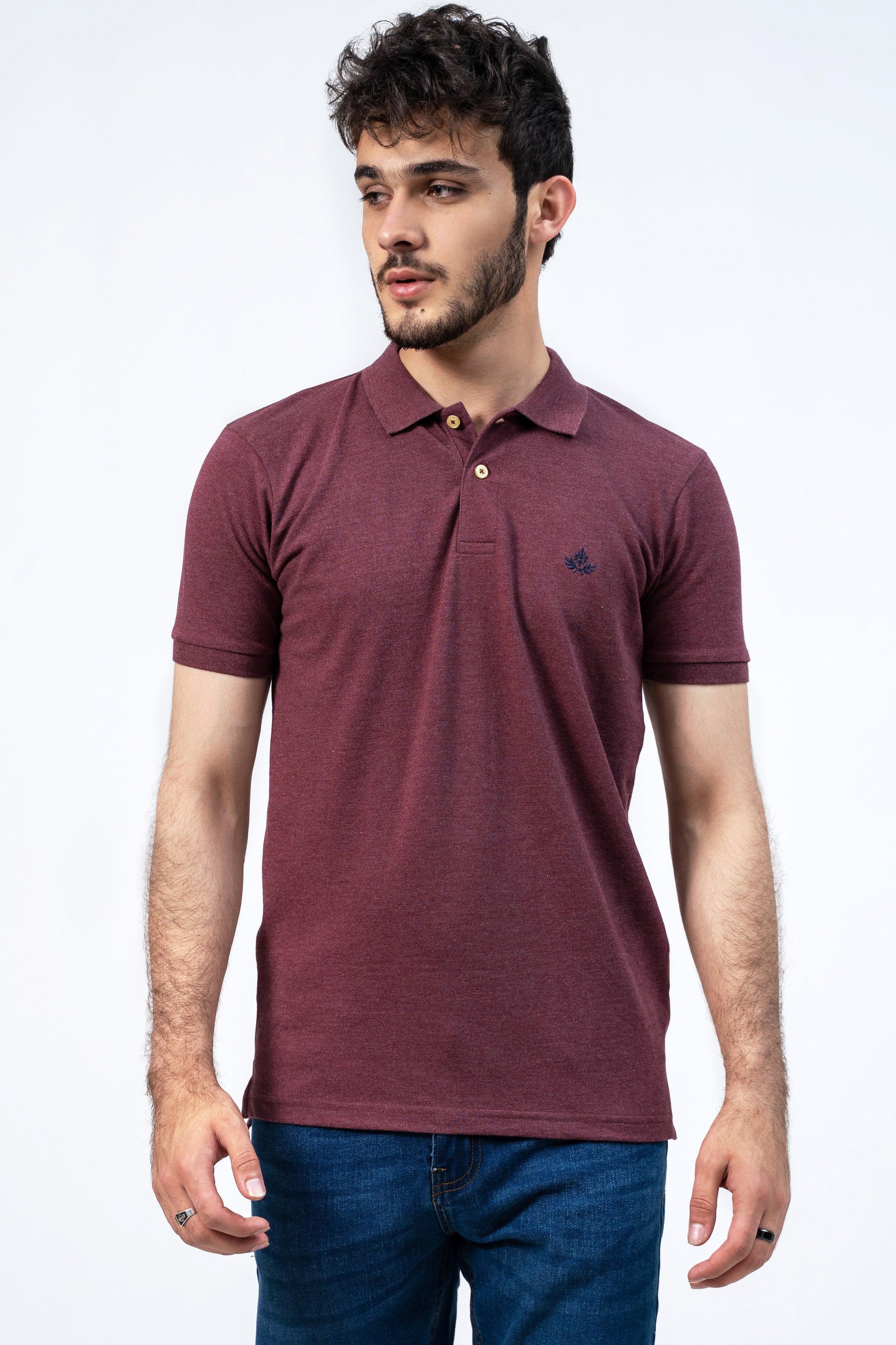 CLASSIC MAROON POLO at Charcoal Clothing