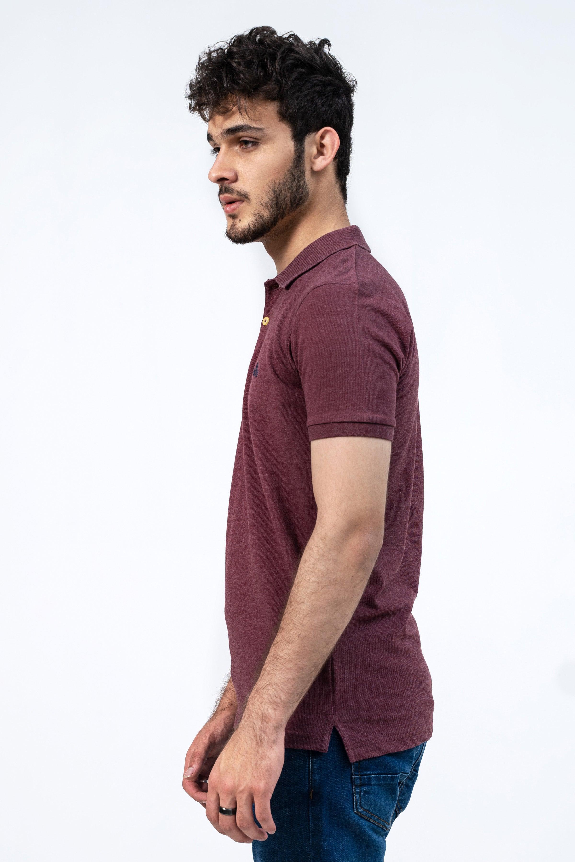 CLASSIC MAROON POLO at Charcoal Clothing