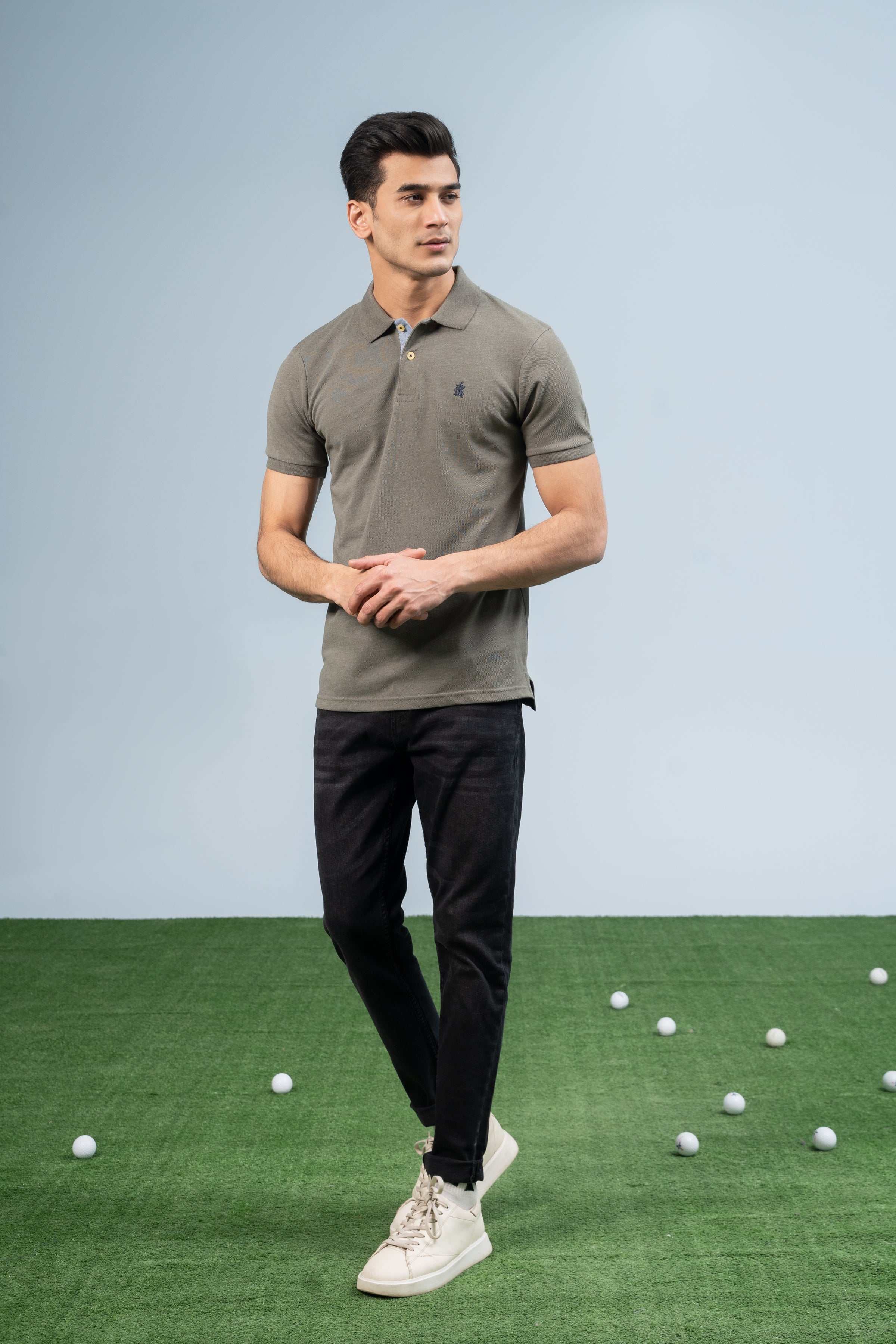 CLASSIC POLO GREEN at Charcoal Clothing