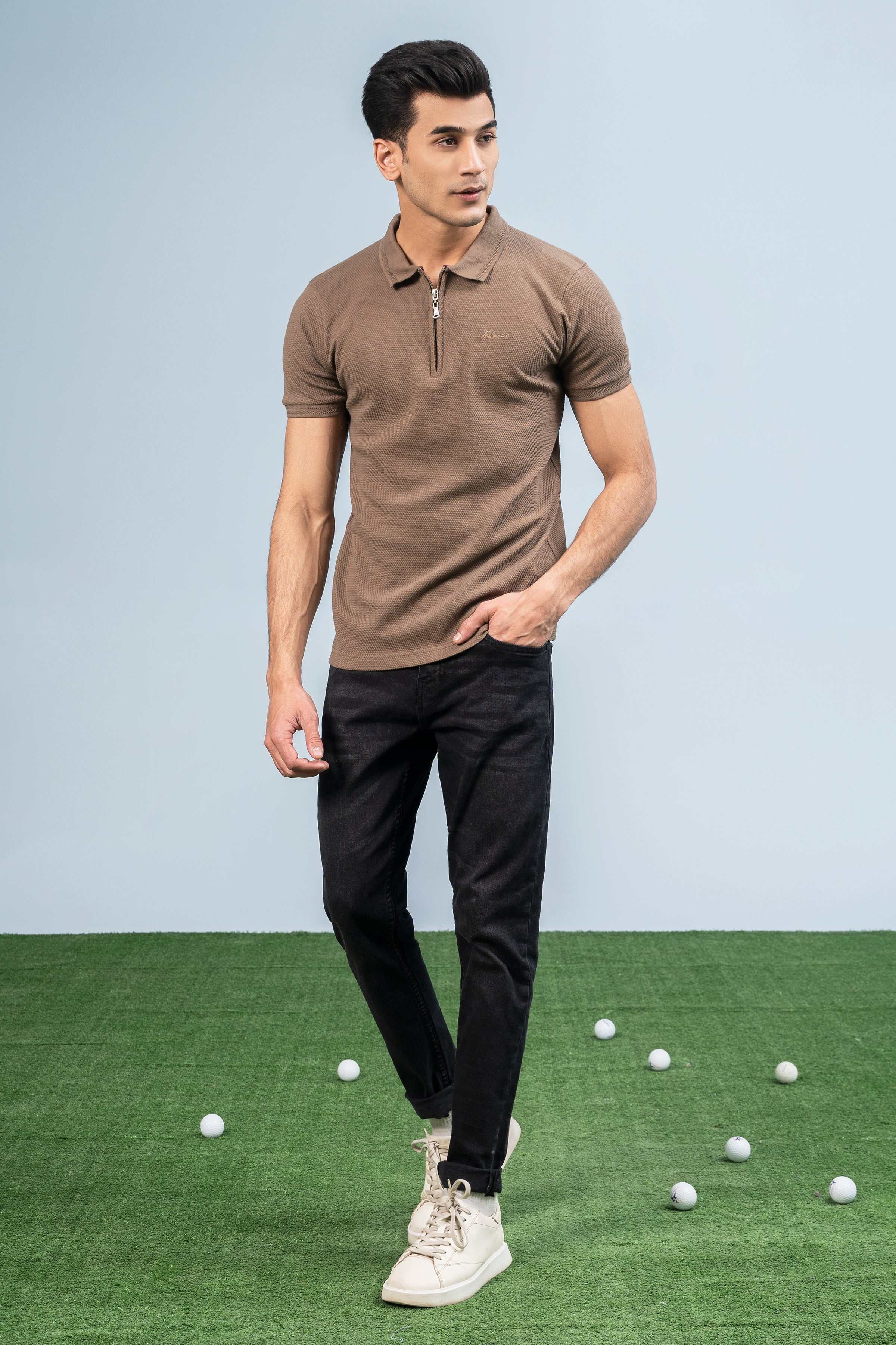 CLASSIC POLO KHAKI at Charcoal Clothing