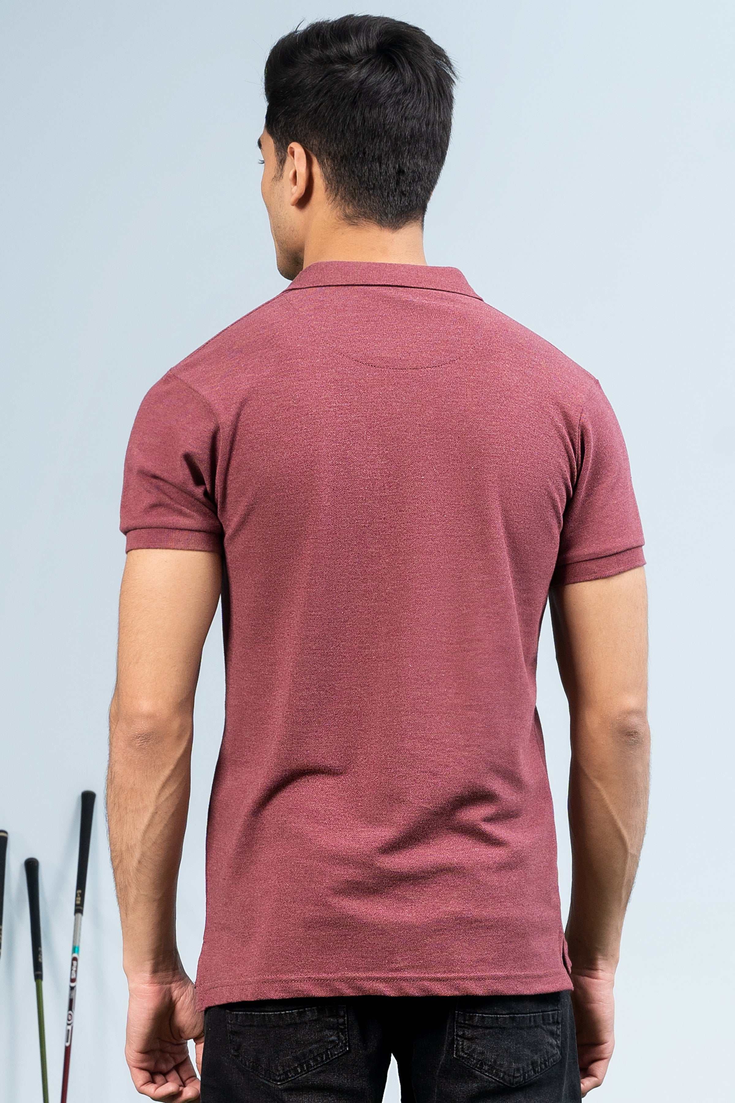 CLASSIC POLO MAROON at Charcoal Clothing
