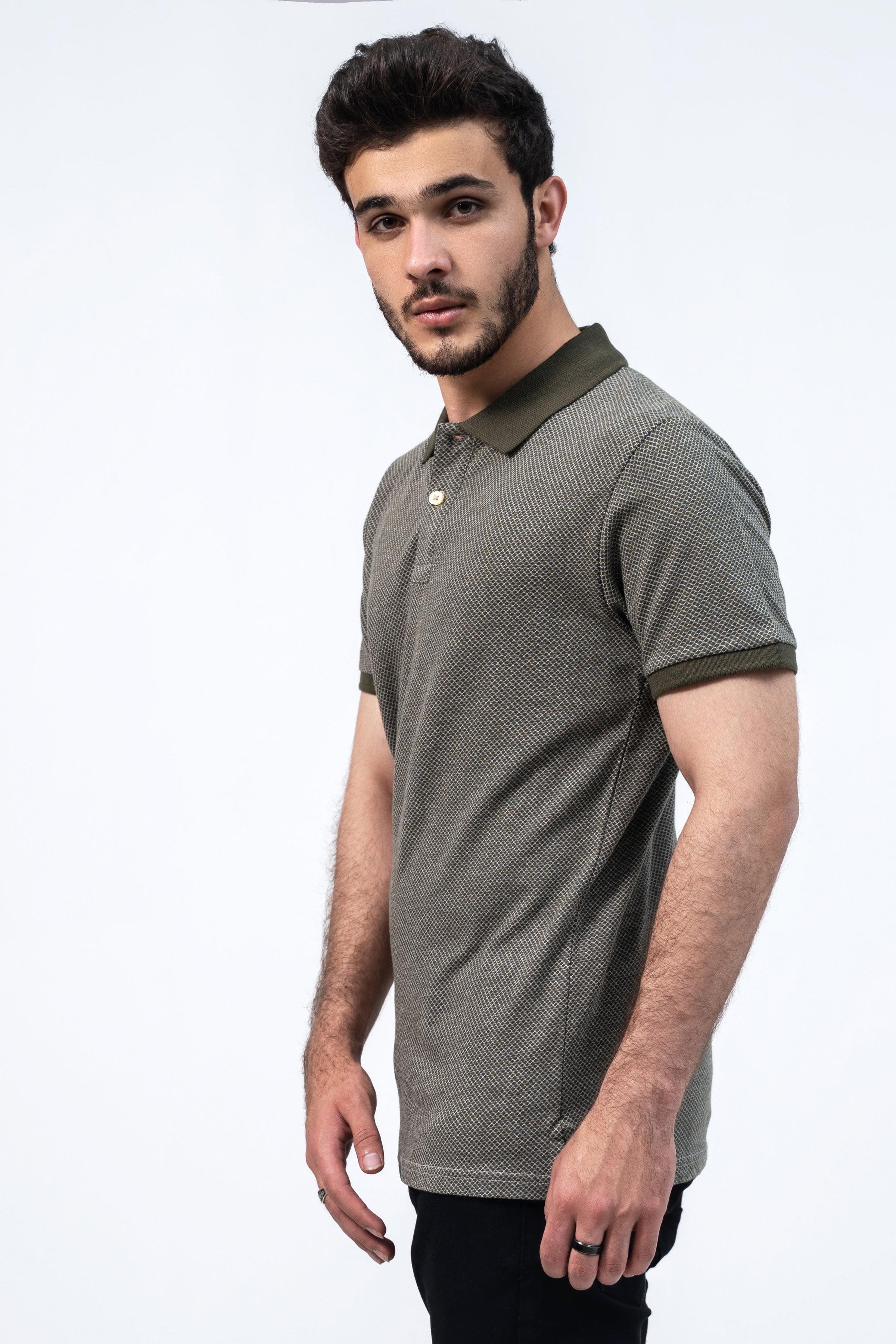 CLASSIC POLO OLIVE at Charcoal Clothing