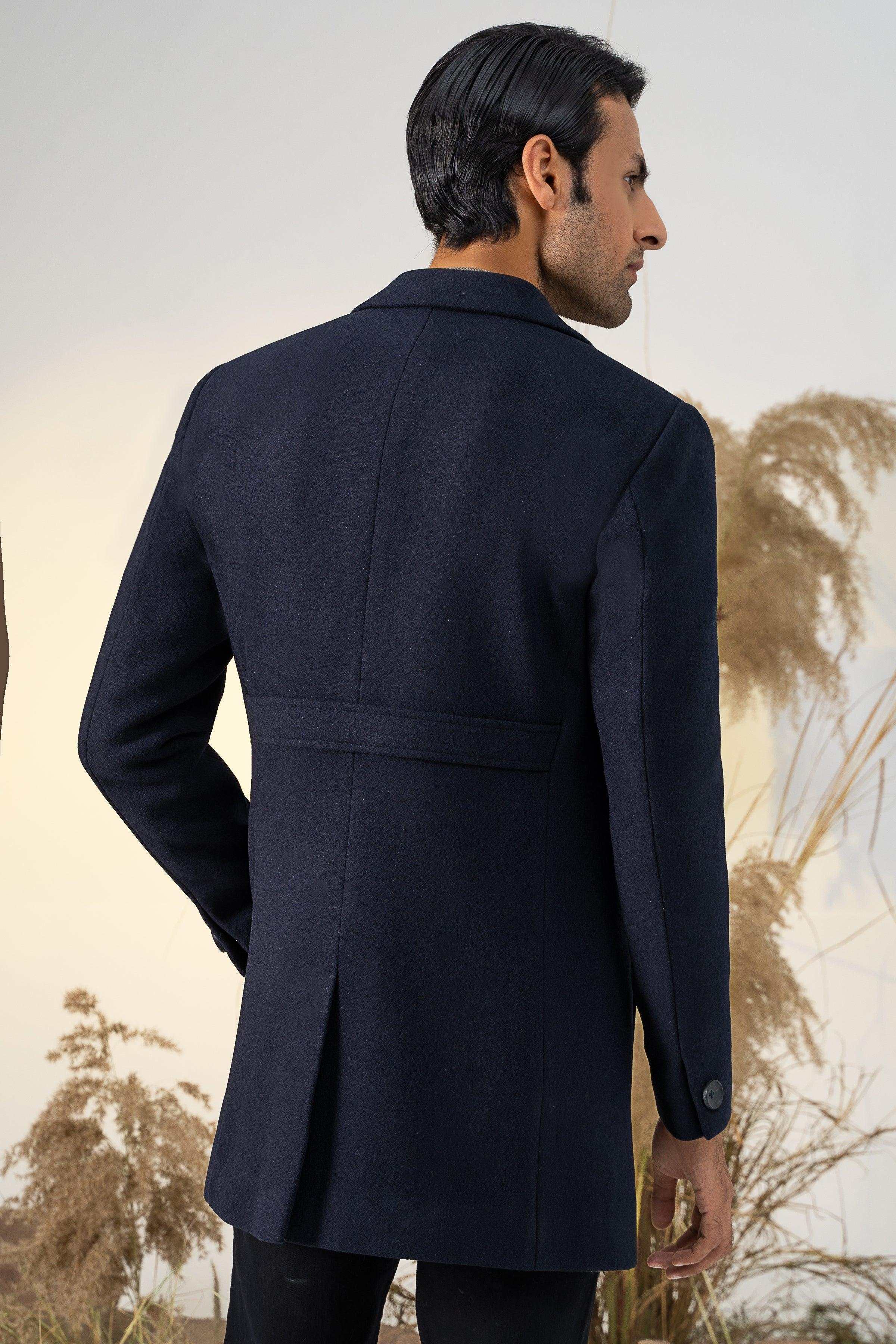 CLASSIC SINGLE BREAST COAT NAVY at Charcoal Clothing