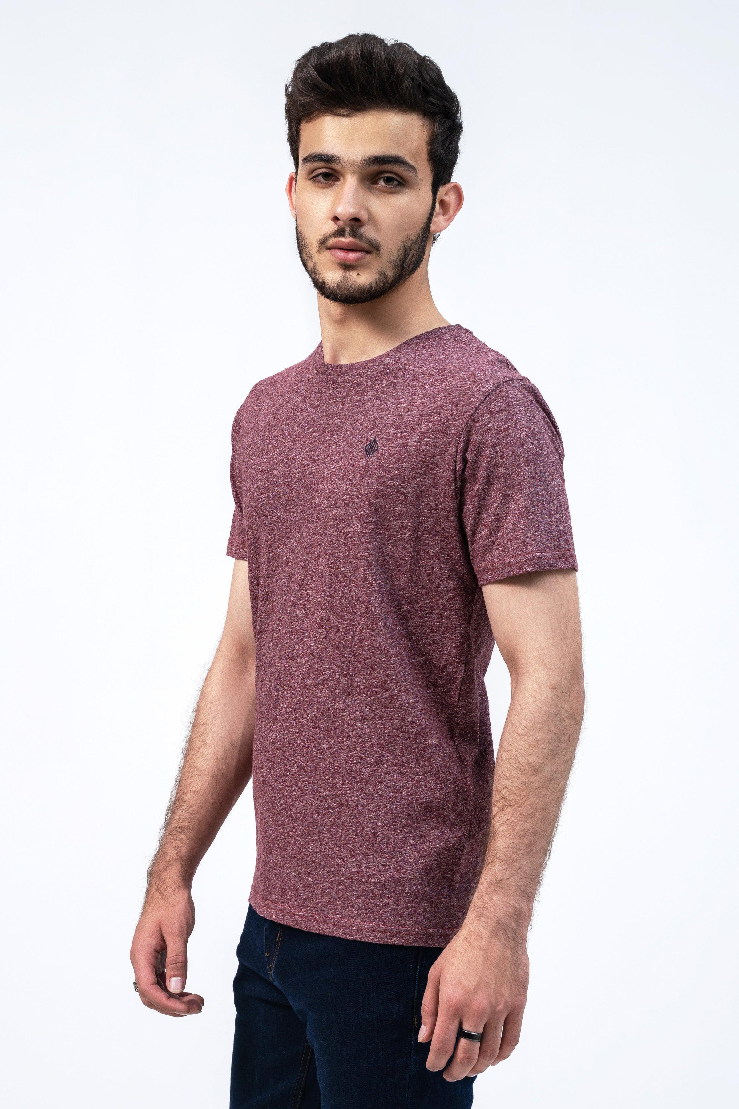 CLASSIC T SHIRT MAROON at Charcoal Clothing
